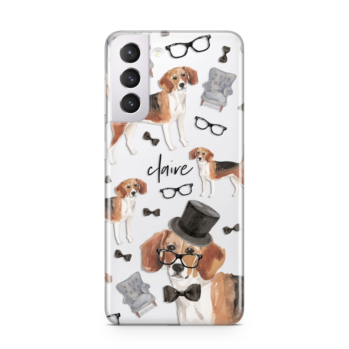 Personalised Beagle Dog Samsung S21 Case