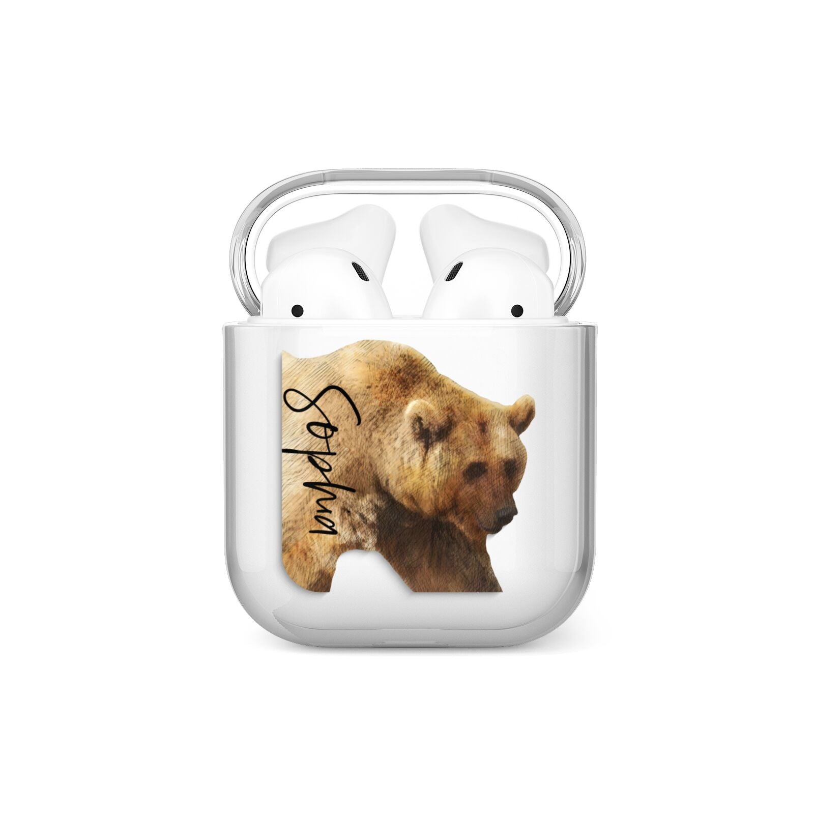 Personalised Bear AirPods Case