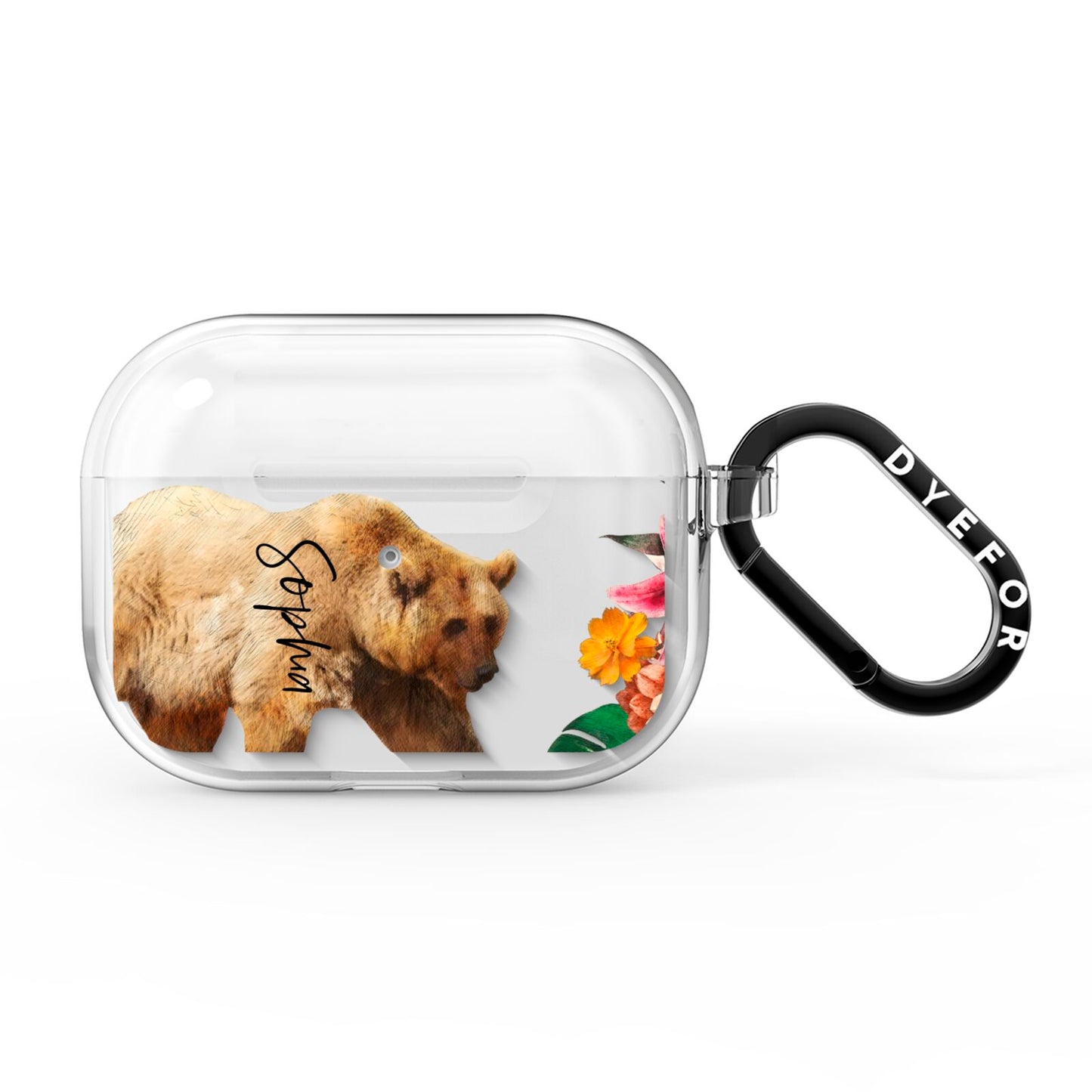 Personalised Bear AirPods Pro Clear Case