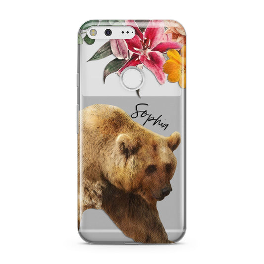 Personalised Bear Google Pixel Case