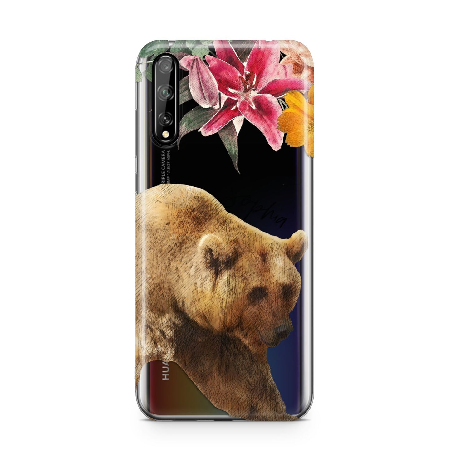 Personalised Bear Huawei Enjoy 10s Phone Case