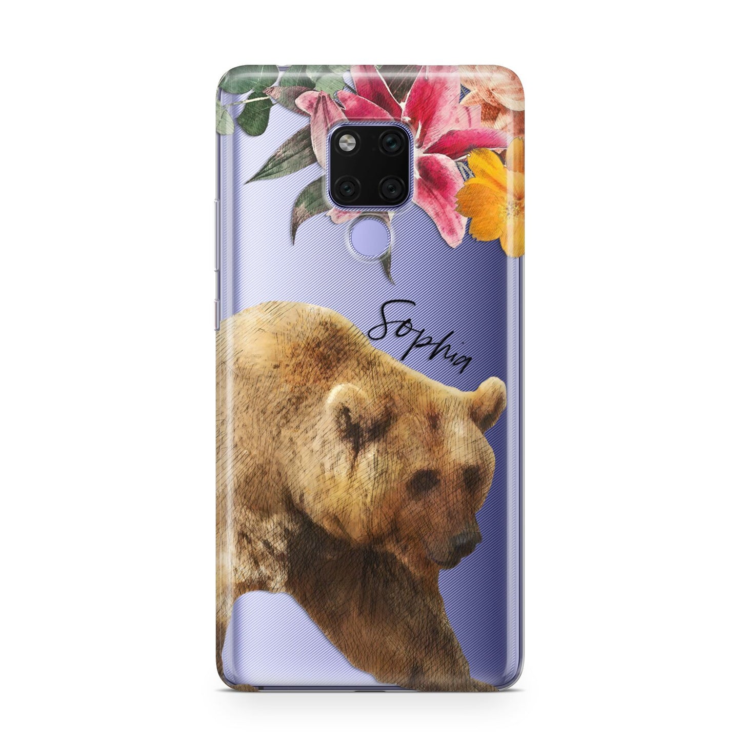 Personalised Bear Huawei Mate 20X Phone Case