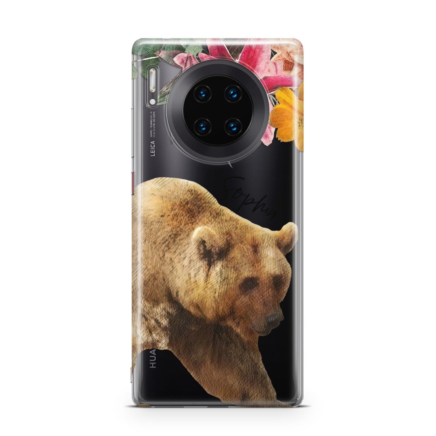 Personalised Bear Huawei Mate 30 Pro Phone Case