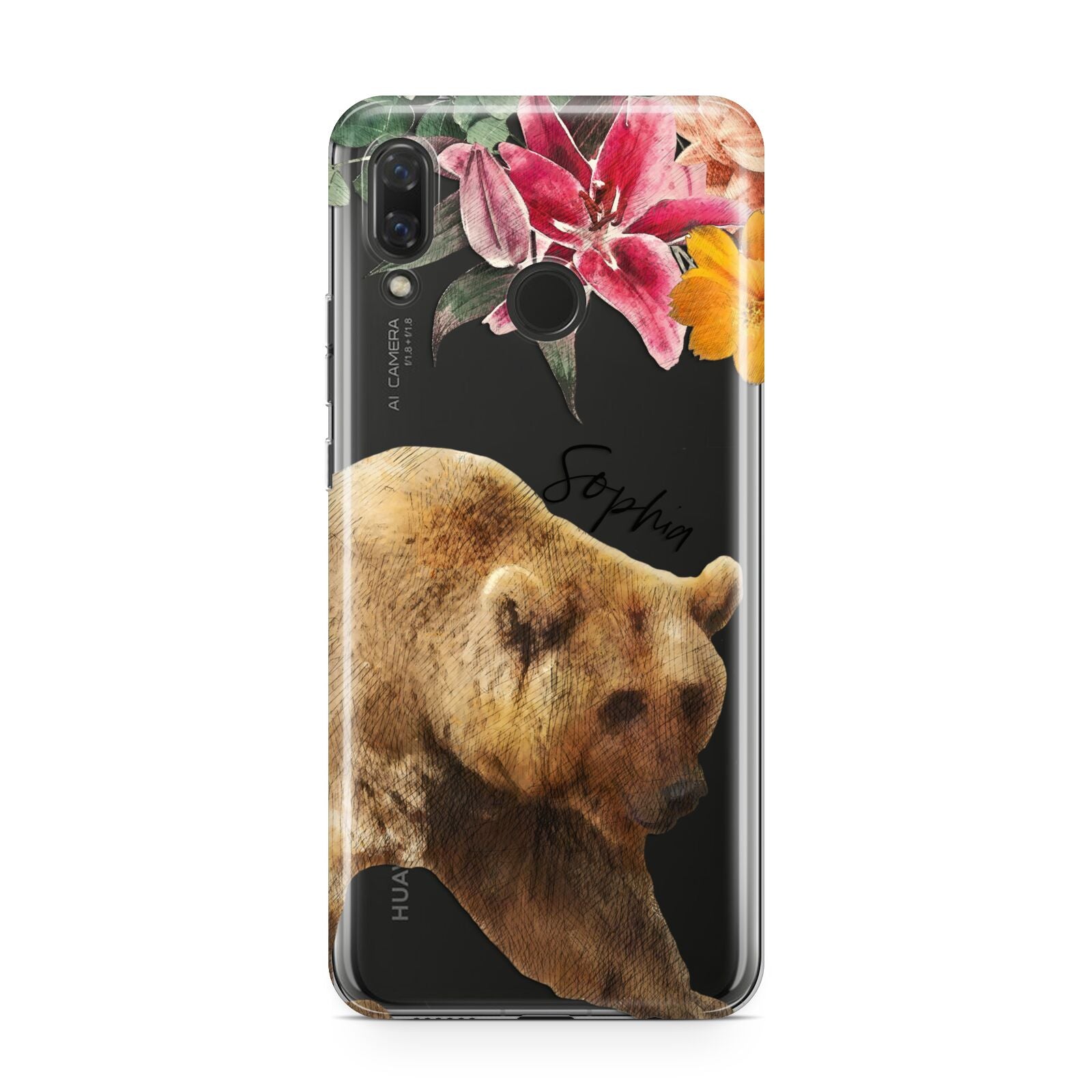 Personalised Bear Huawei Nova 3 Phone Case