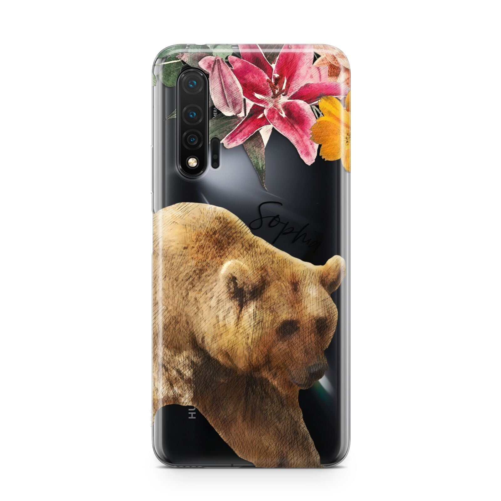 Personalised Bear Huawei Nova 6 Phone Case