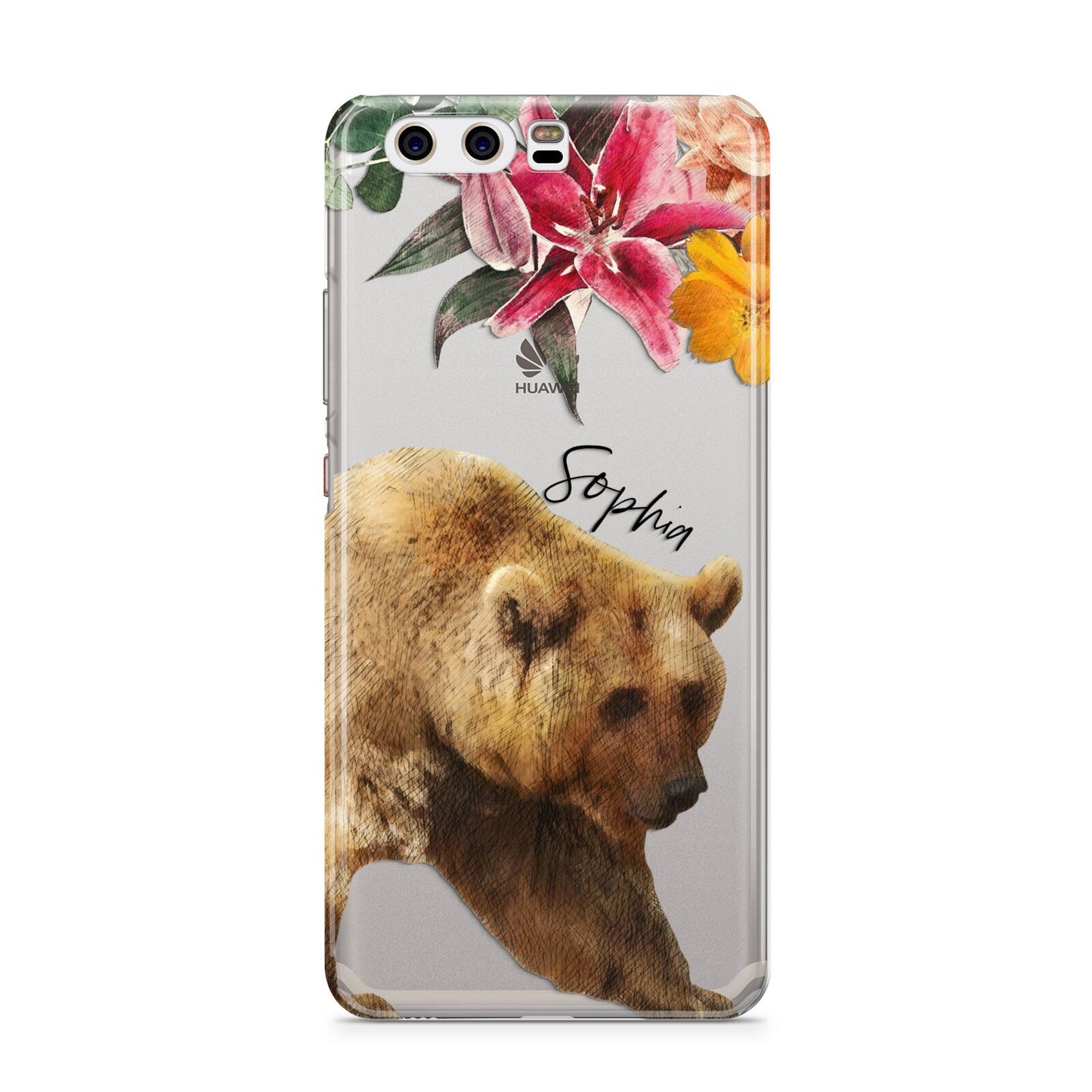 Personalised Bear Huawei P10 Phone Case