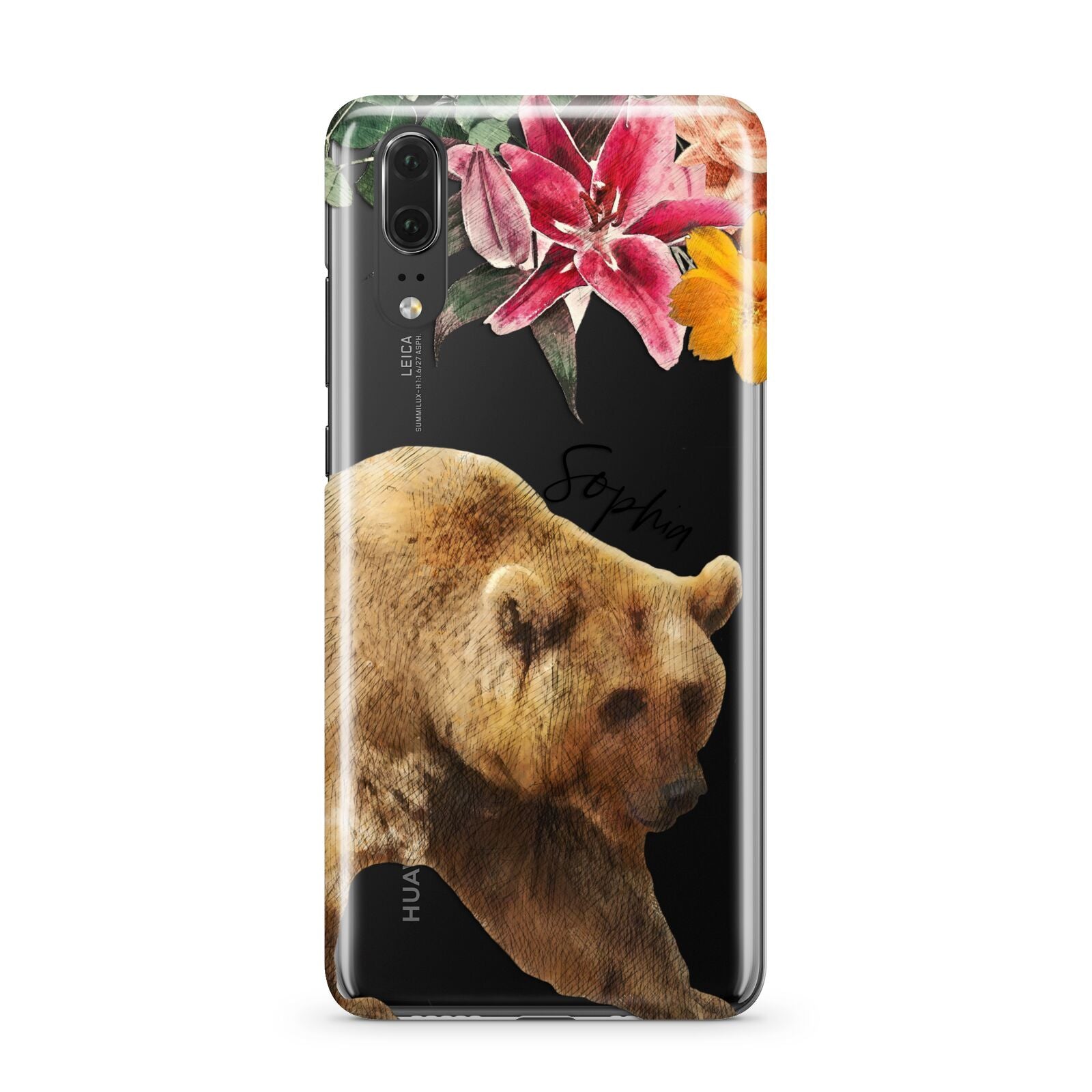 Personalised Bear Huawei P20 Phone Case