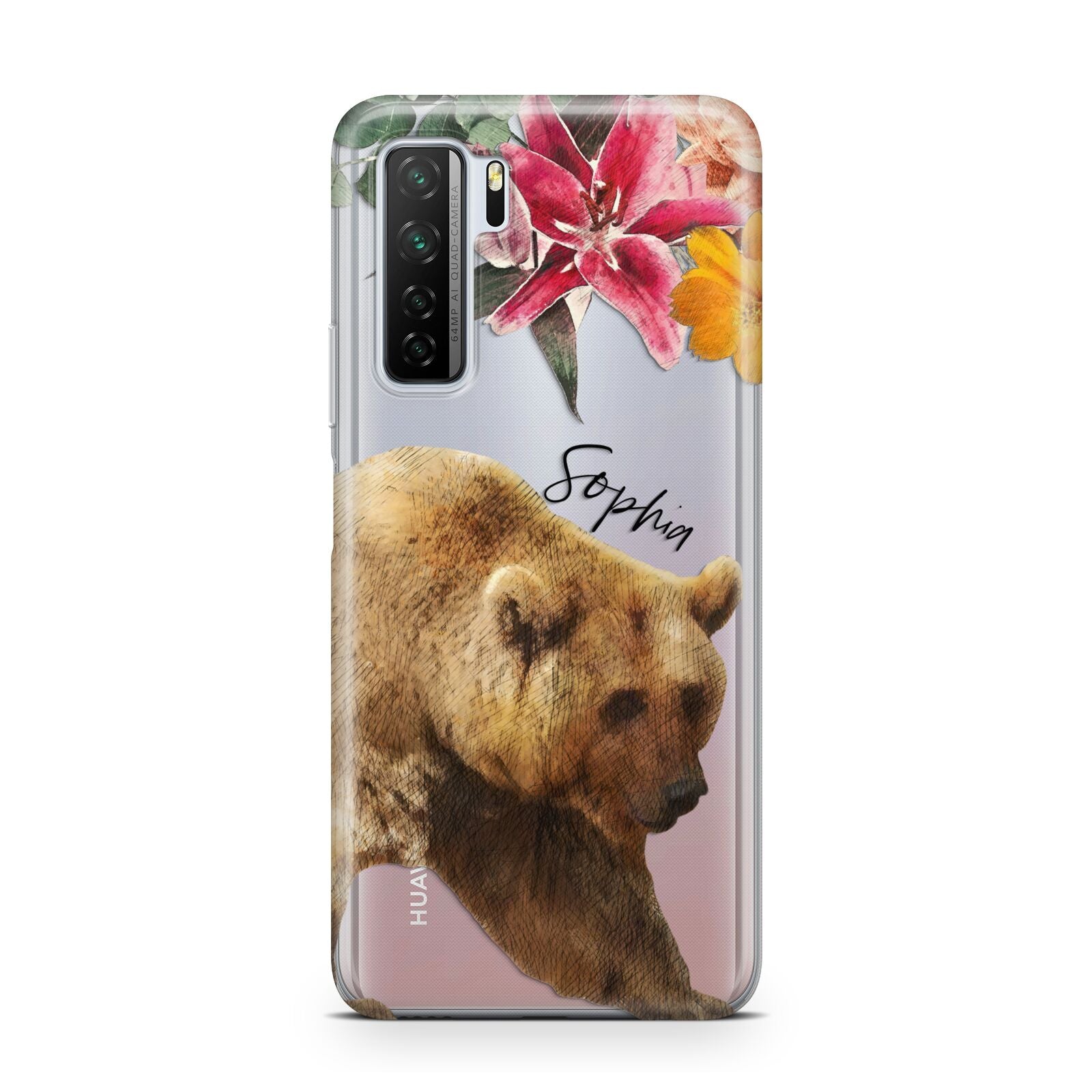 Personalised Bear Huawei P40 Lite 5G Phone Case