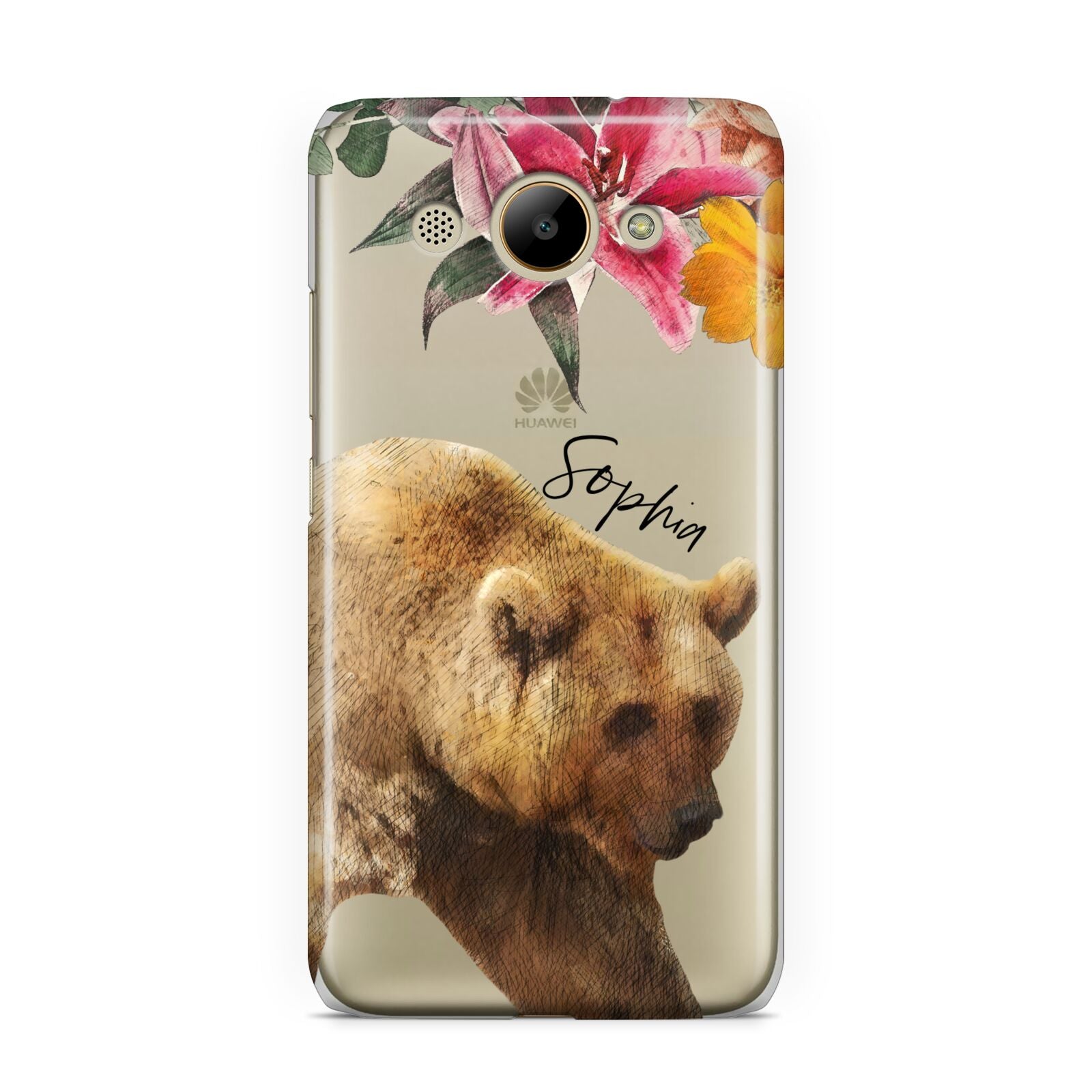 Personalised Bear Huawei Y3 2017