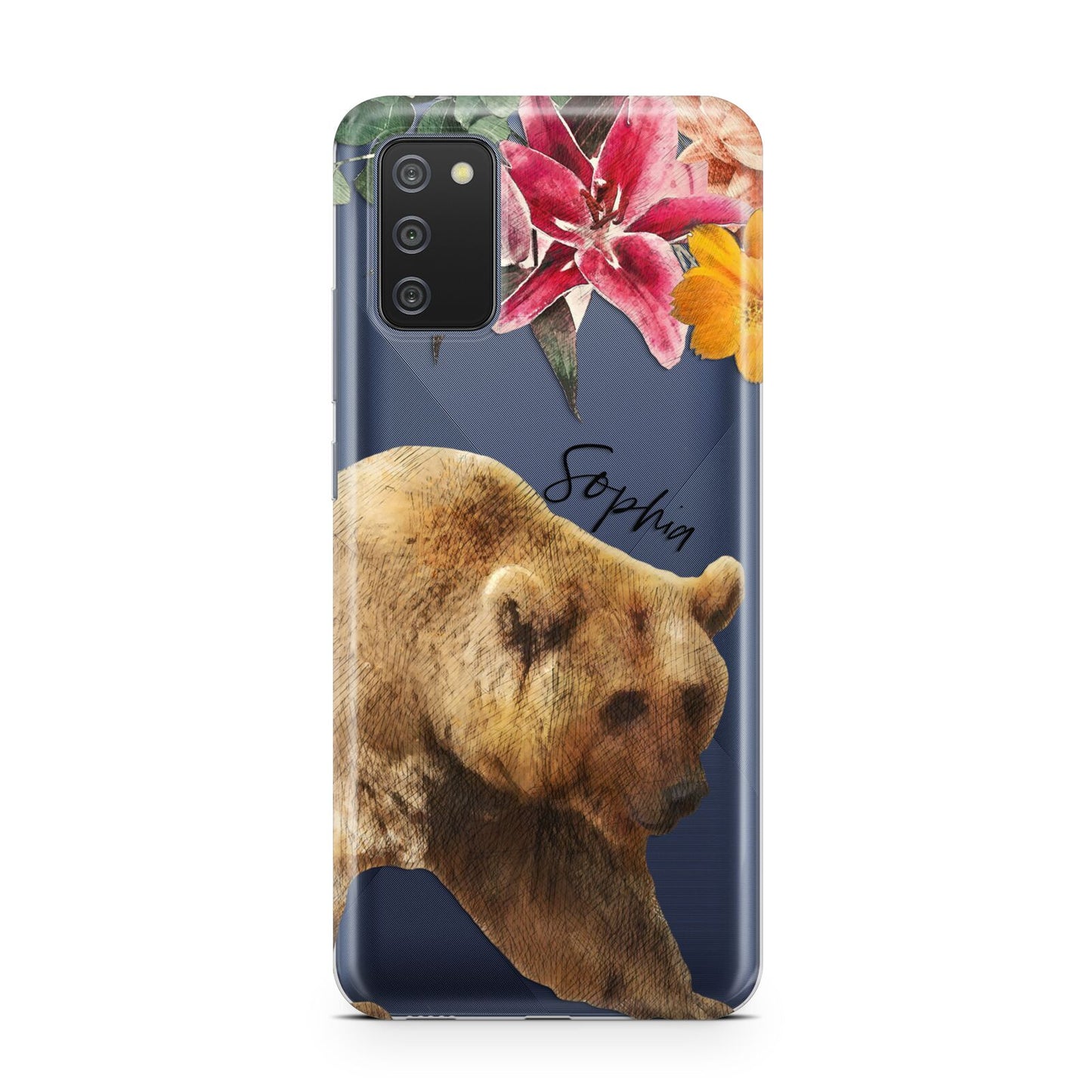 Personalised Bear Samsung A02s Case