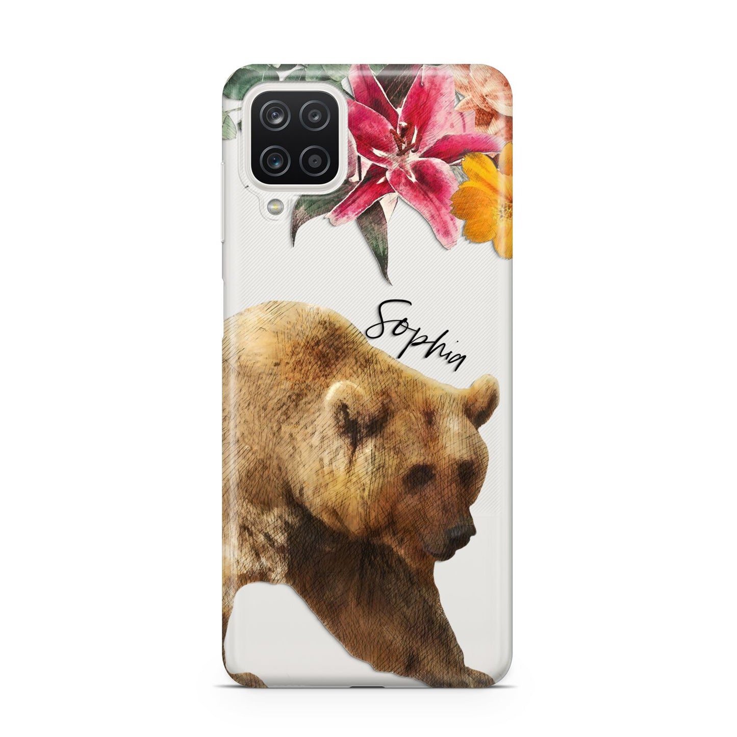 Personalised Bear Samsung A12 Case