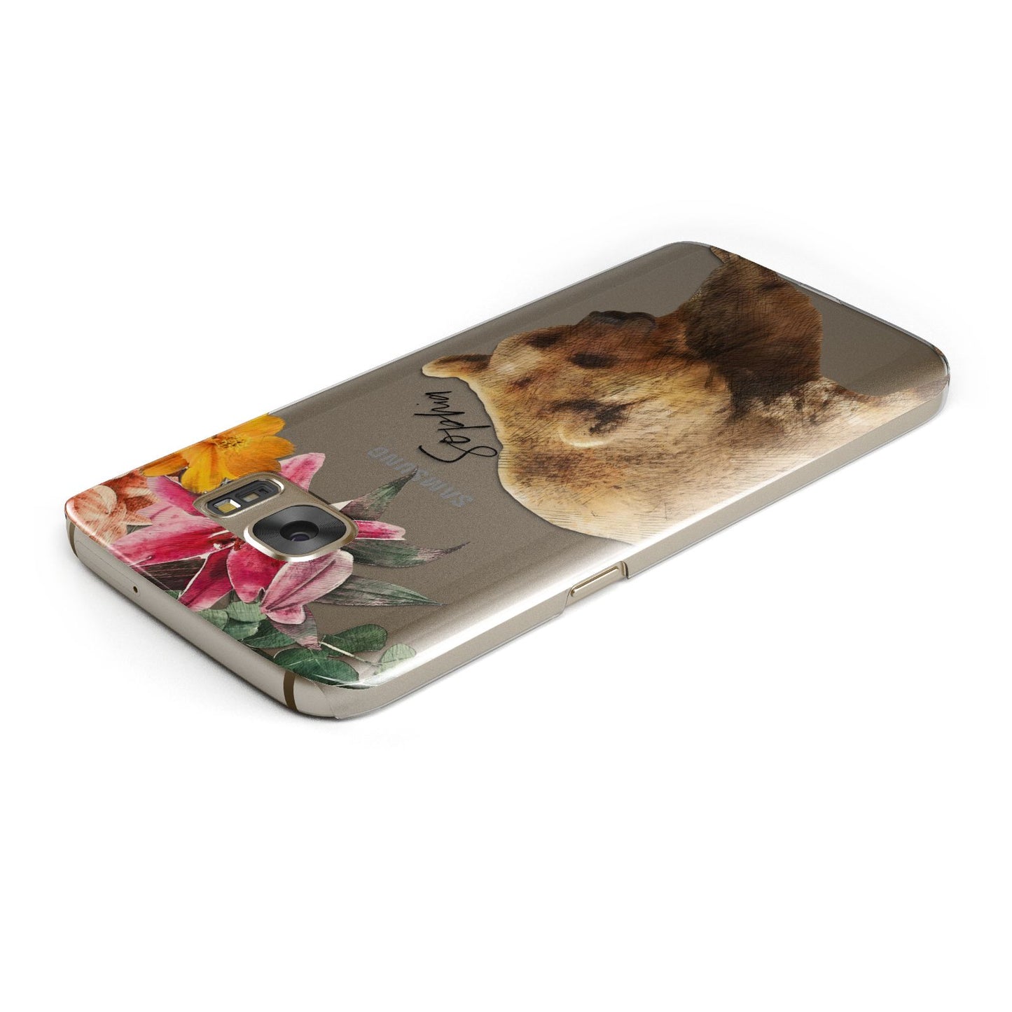 Personalised Bear Samsung Galaxy Case Top Cutout