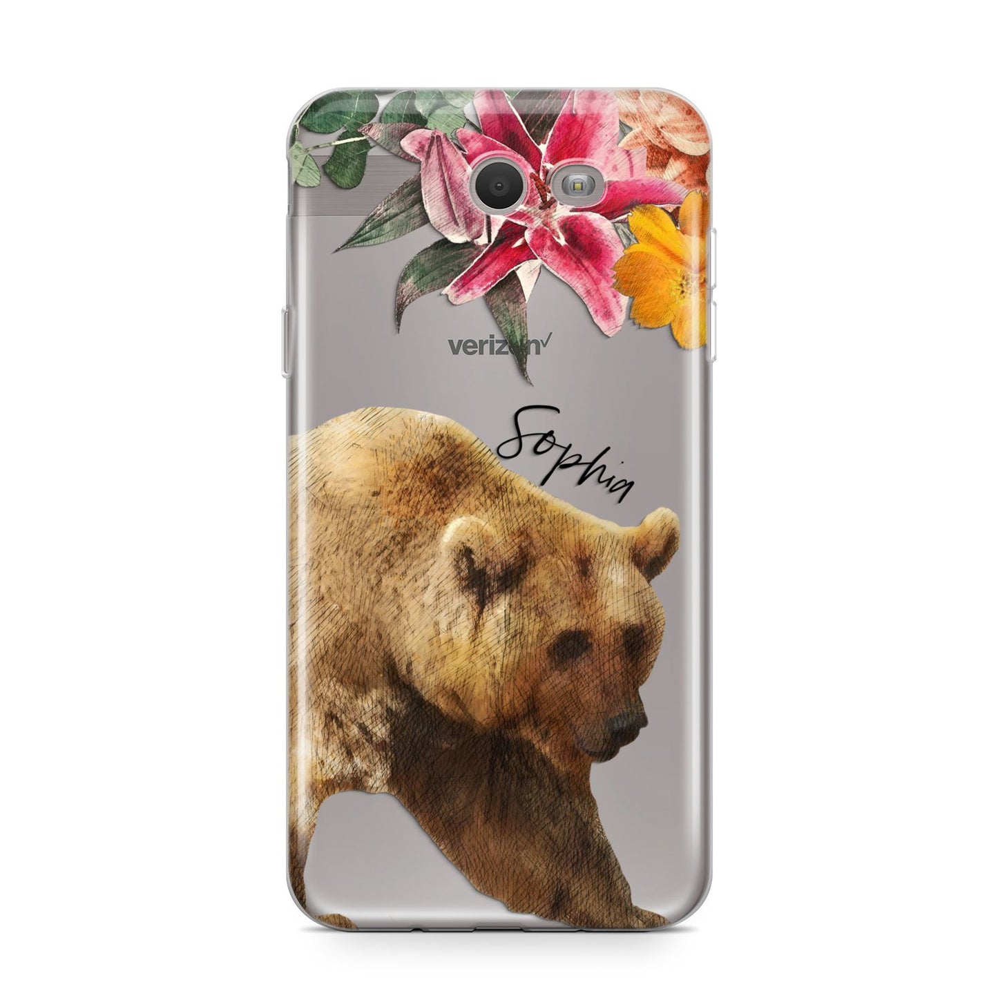 Personalised Bear Samsung Galaxy J7 2017 Case