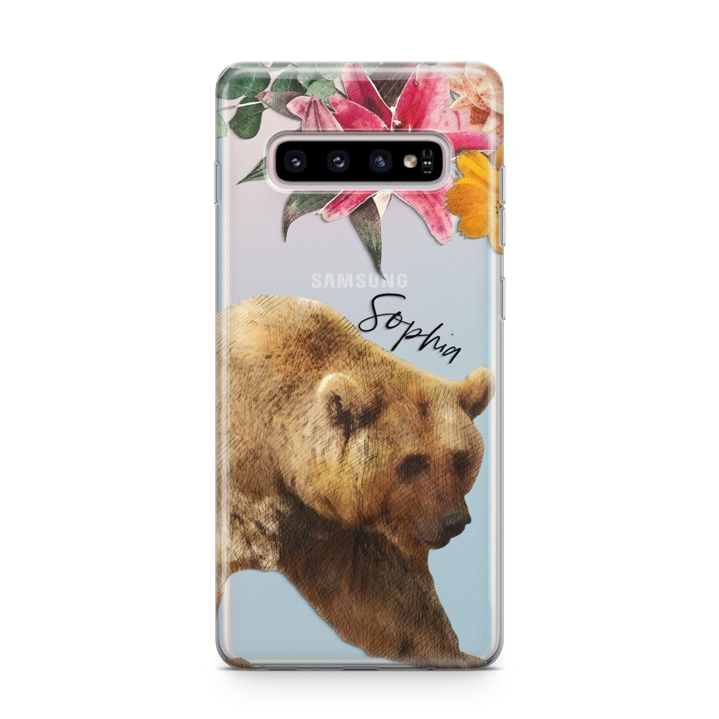 Personalised Bear Samsung Galaxy S10 Plus Case