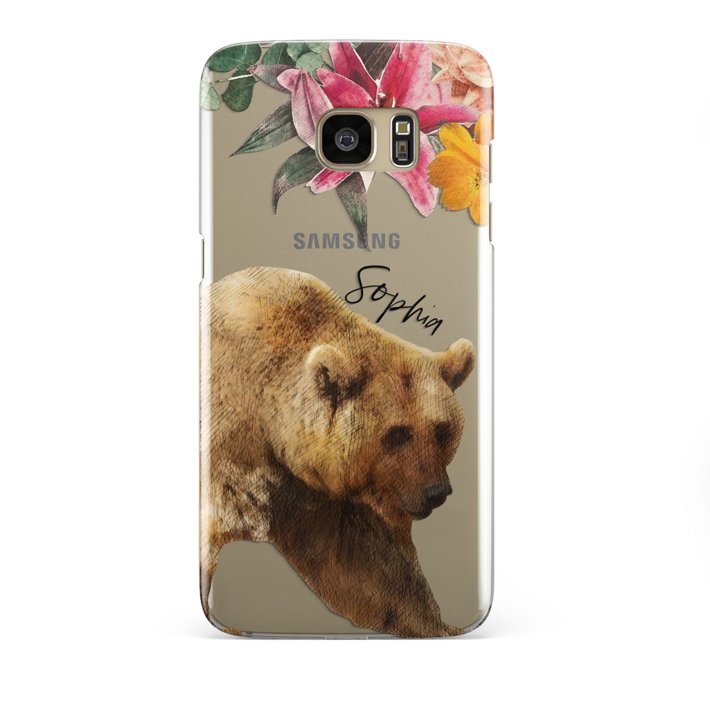 Personalised Bear Samsung Galaxy S7 Edge Case