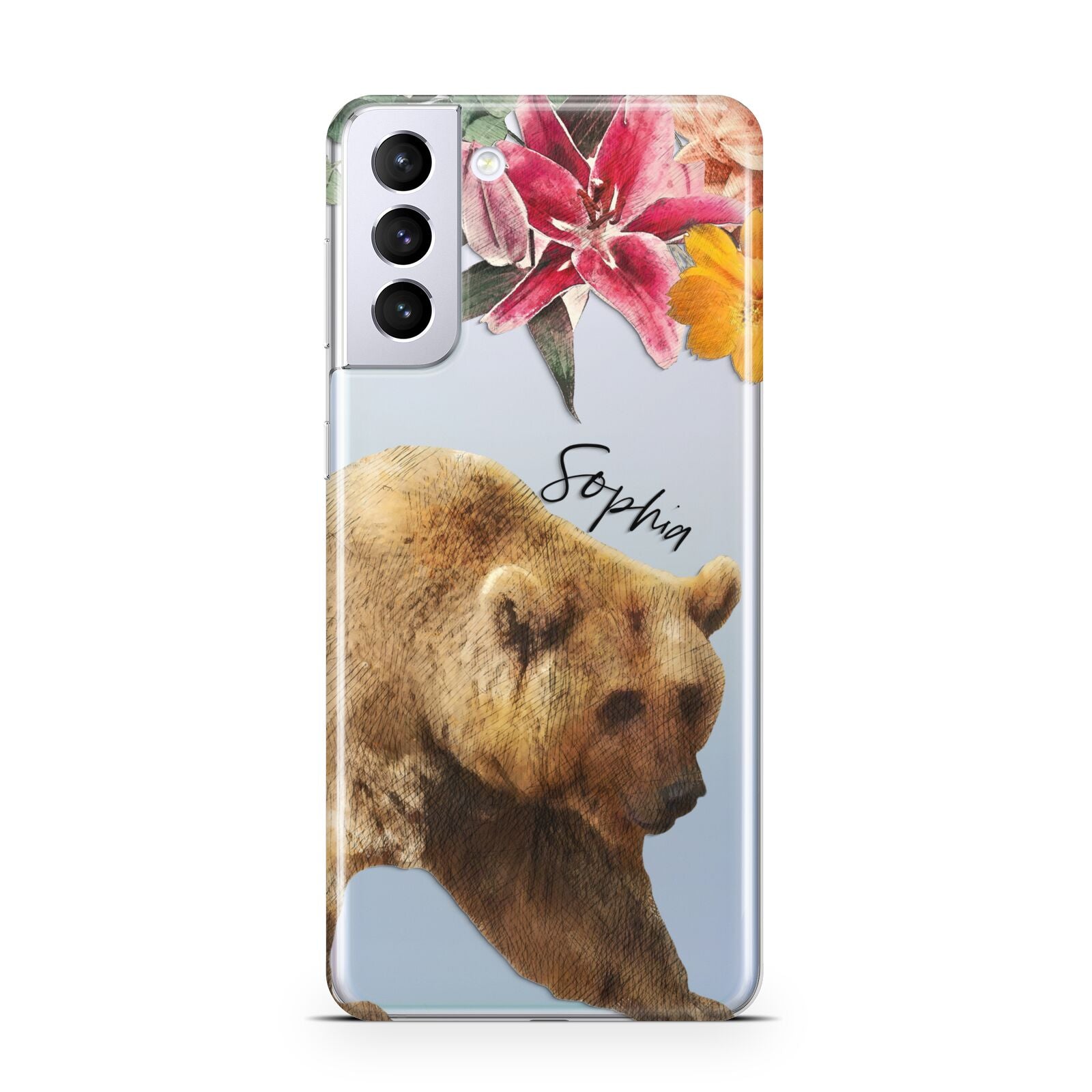 Personalised Bear Samsung S21 Plus Case