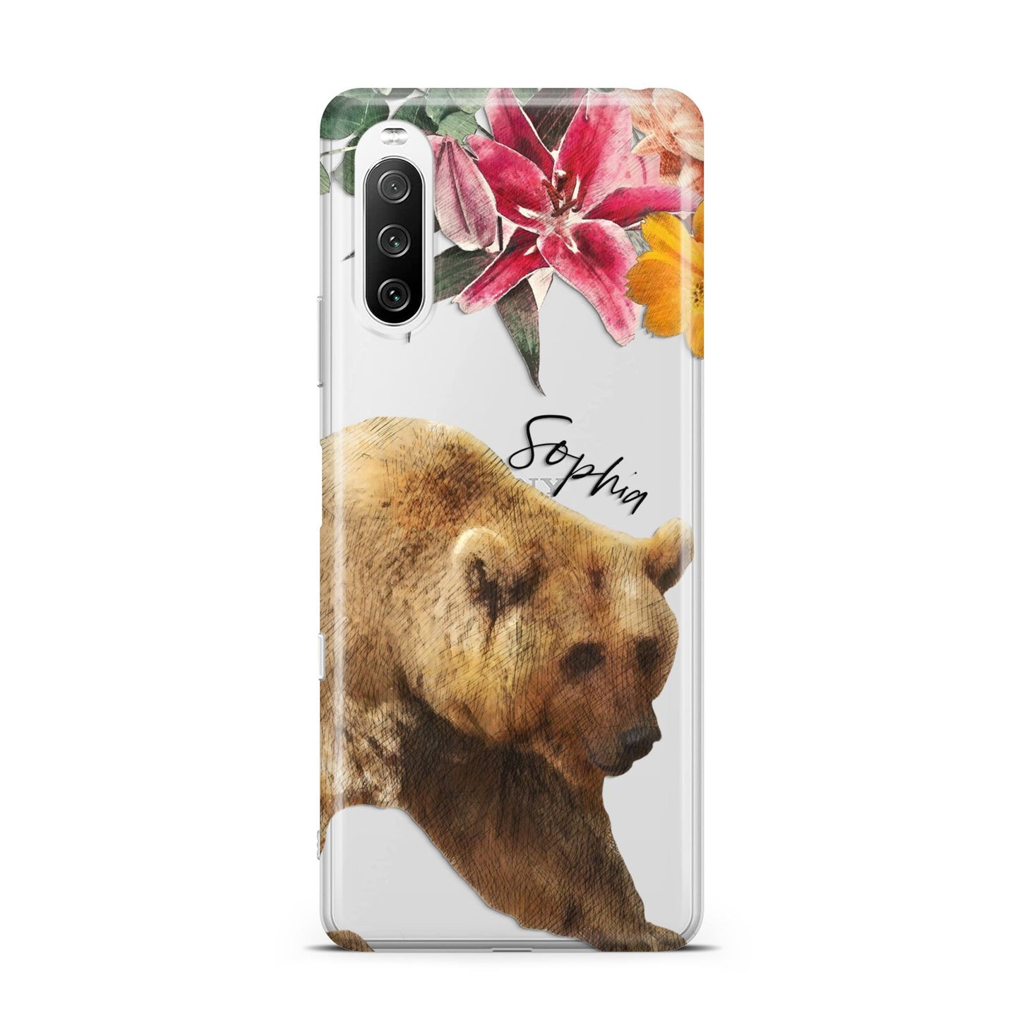 Personalised Bear Sony Xperia 10 III Case