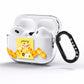 Personalised Bees Honeycomb AirPods Pro Clear Case Side Image