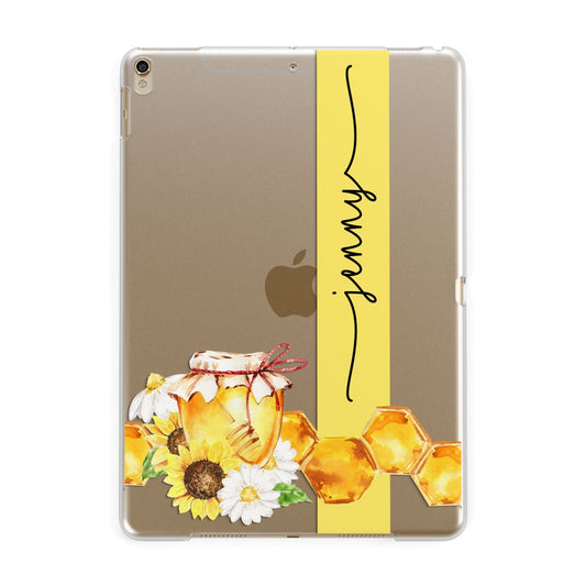 Personalised Bees Honeycomb Apple iPad Gold Case