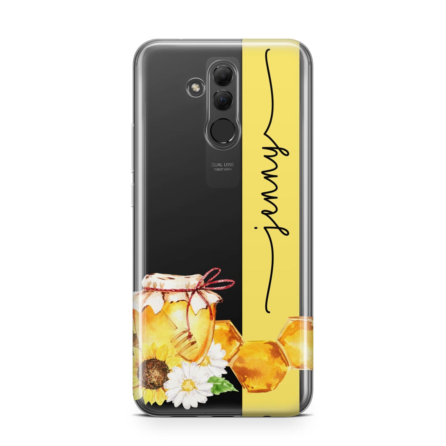 Personalised Bees Honeycomb Huawei Mate 20 Lite