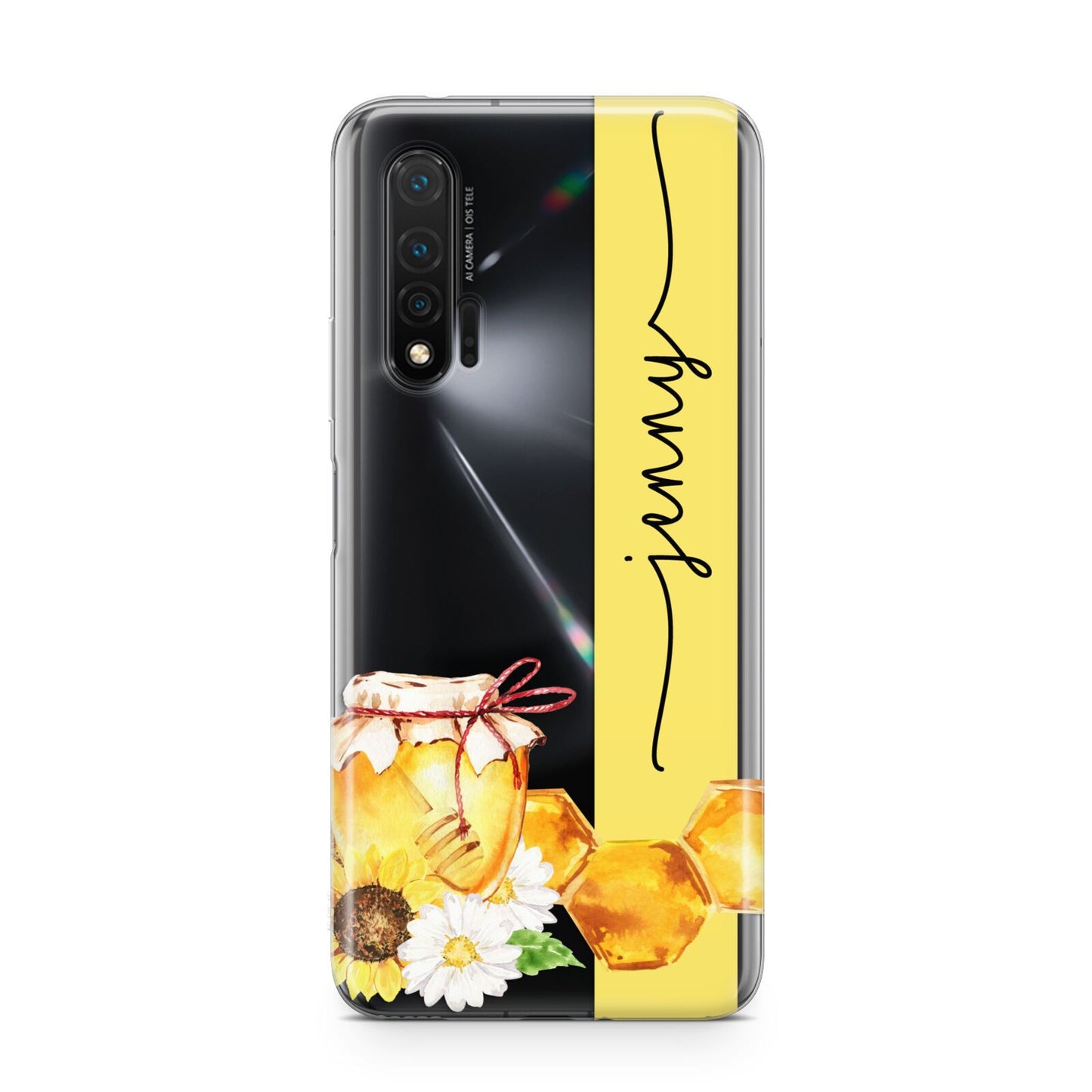 Personalised Bees Honeycomb Huawei Nova 6 Phone Case