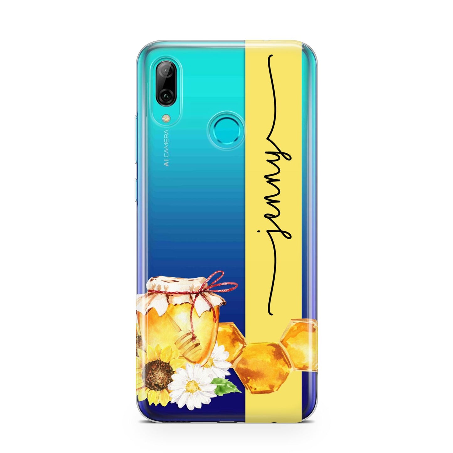 Personalised Bees Honeycomb Huawei P Smart 2019 Case