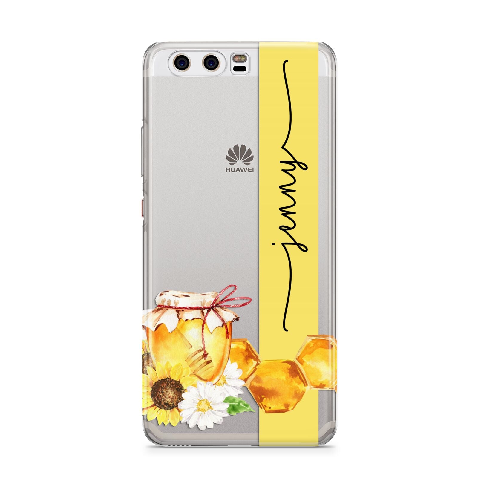 Personalised Bees Honeycomb Huawei P10 Phone Case