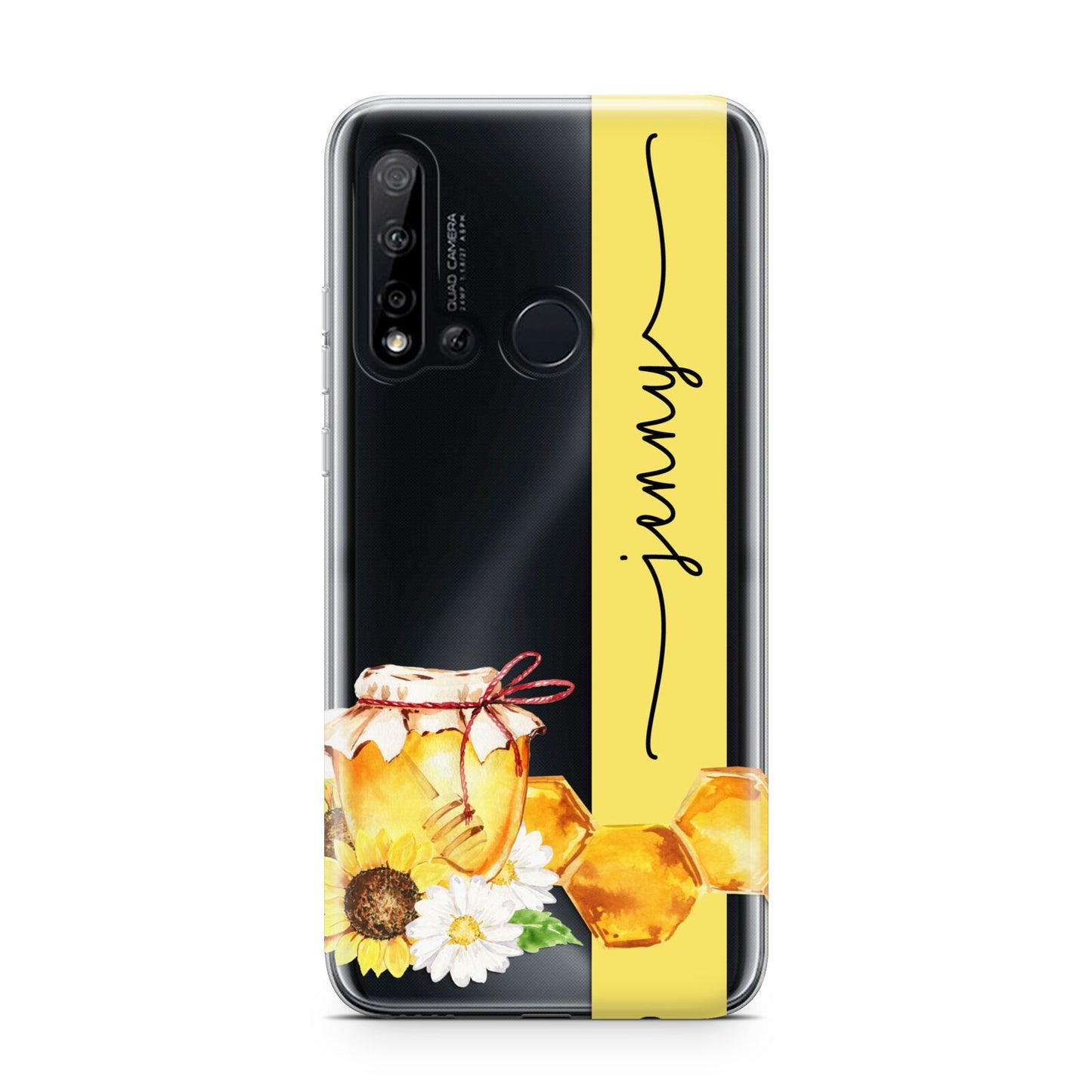 Personalised Bees Honeycomb Huawei P20 Lite 5G Phone Case