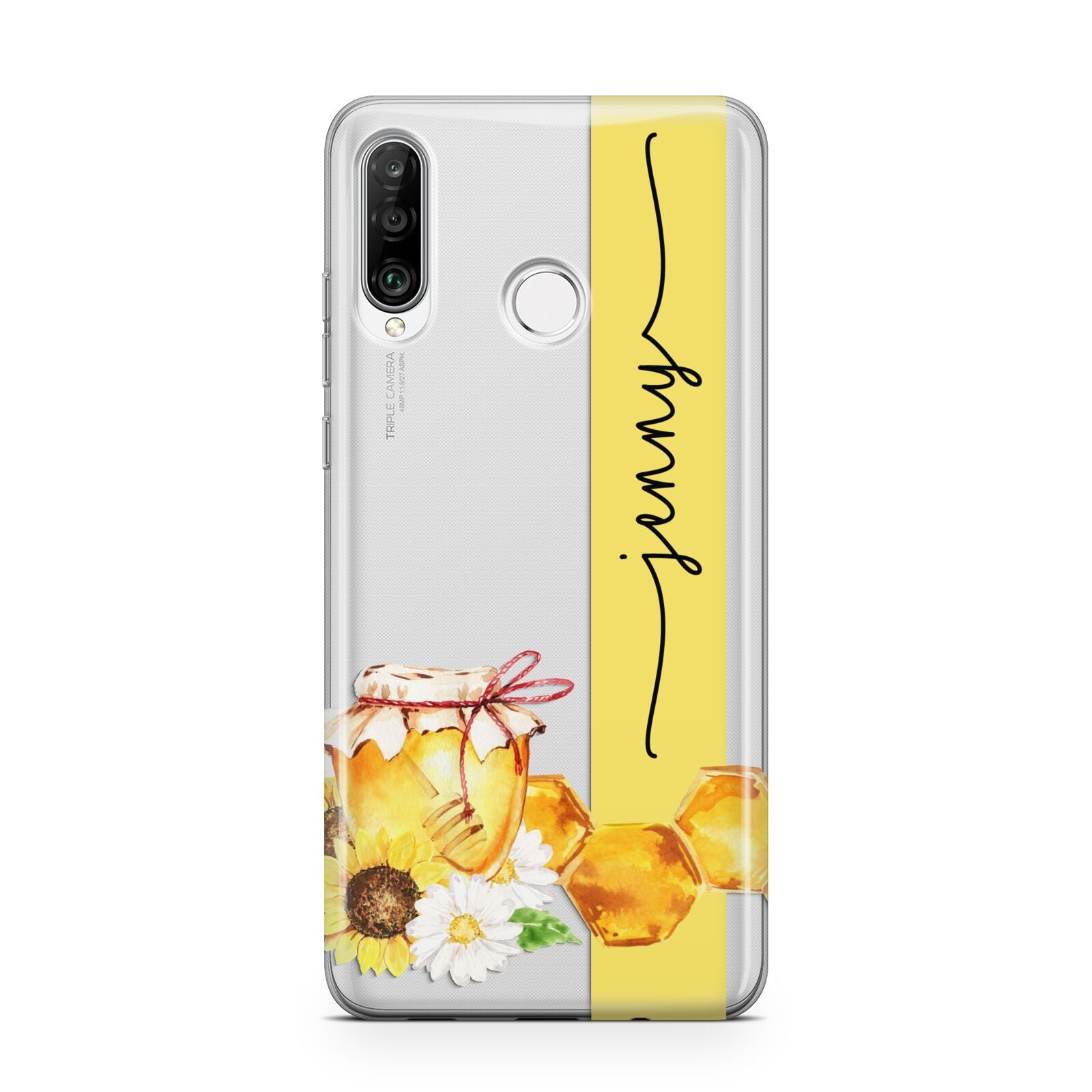 Personalised Bees Honeycomb Huawei P30 Lite Phone Case