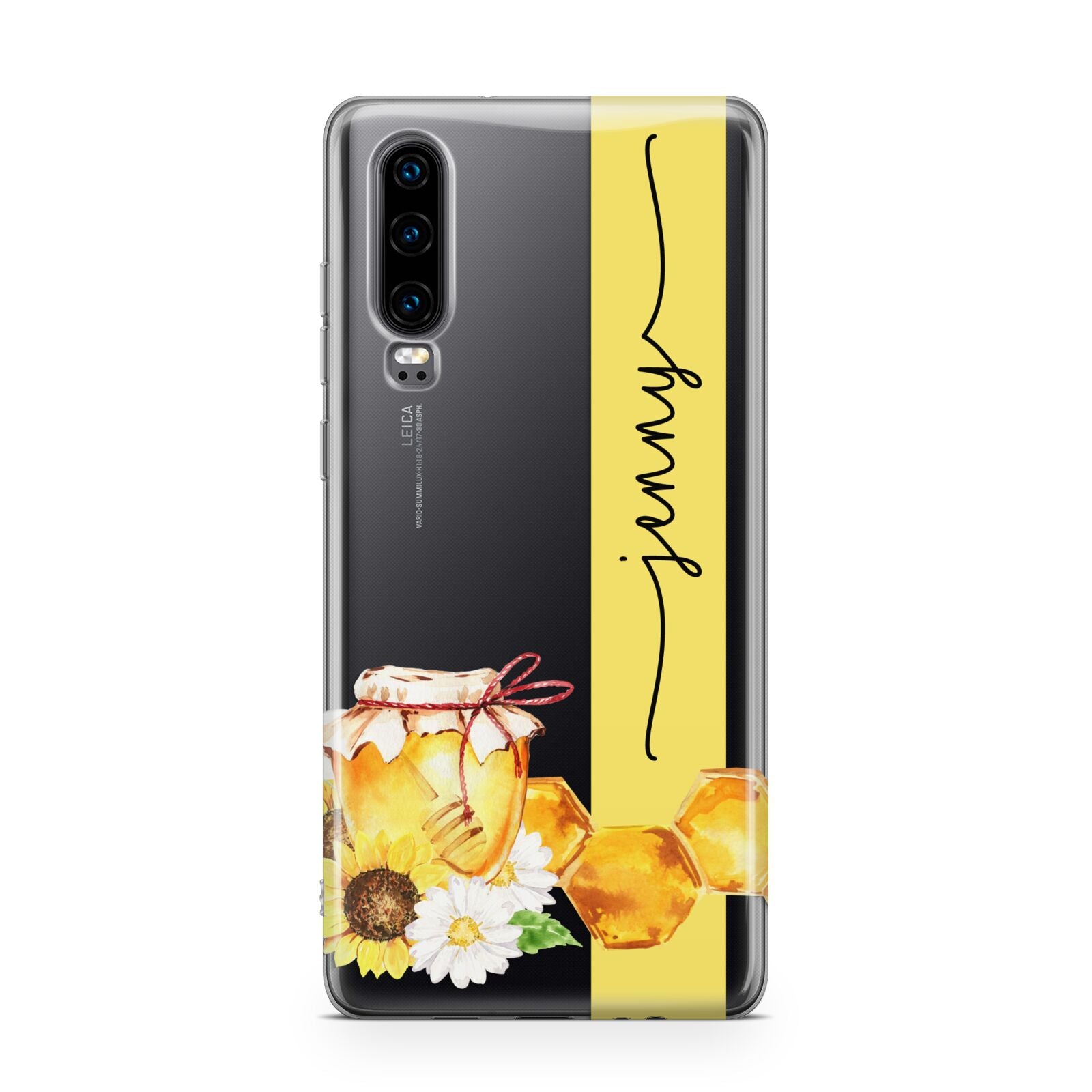 Personalised Bees Honeycomb Huawei P30 Phone Case