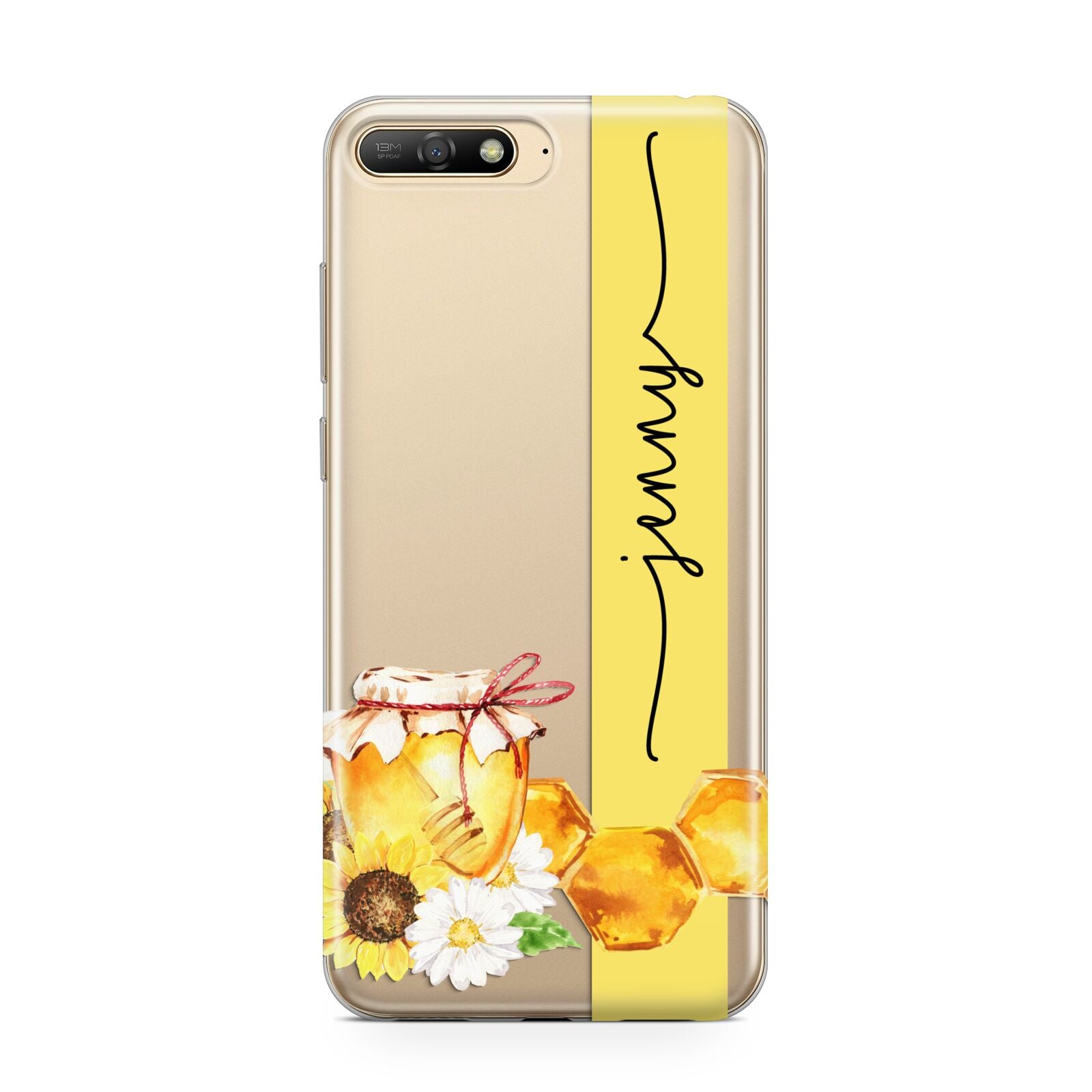 Personalised Bees Honeycomb Huawei Y6 2018