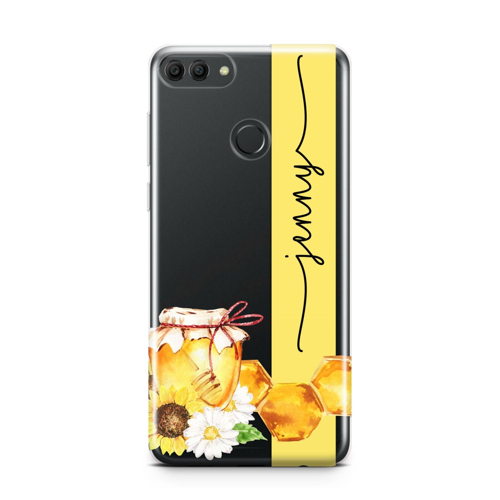 Personalised Bees Honeycomb Huawei Y9 2018