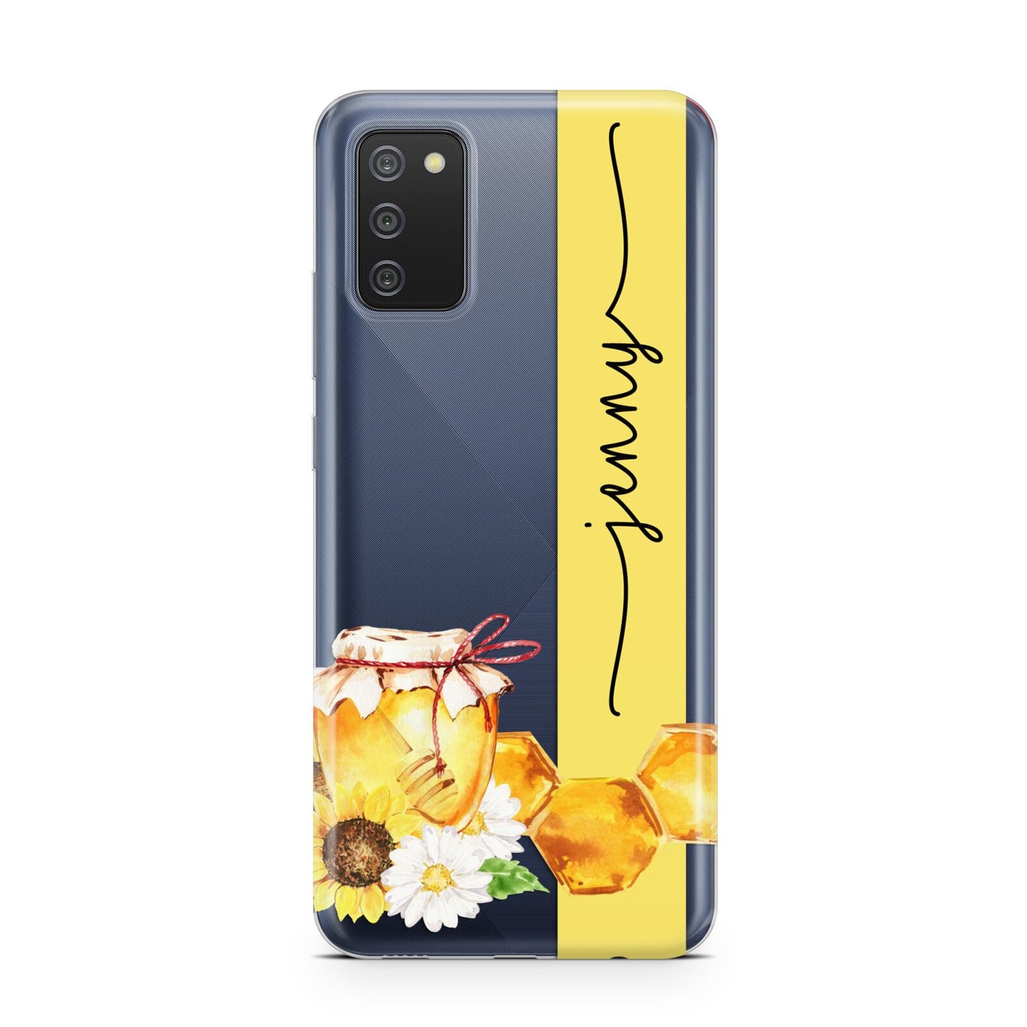 Personalised Bees Honeycomb Samsung A02s Case