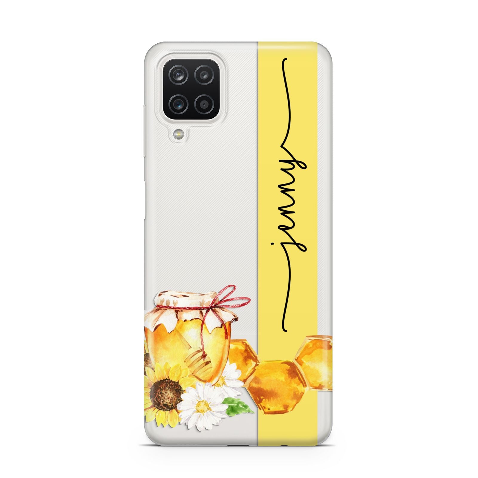 Personalised Bees Honeycomb Samsung A12 Case