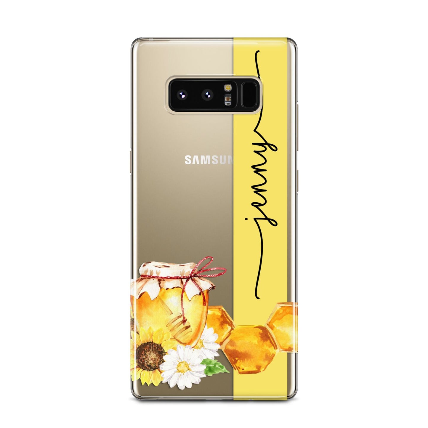 Personalised Bees Honeycomb Samsung Galaxy Note 8 Case