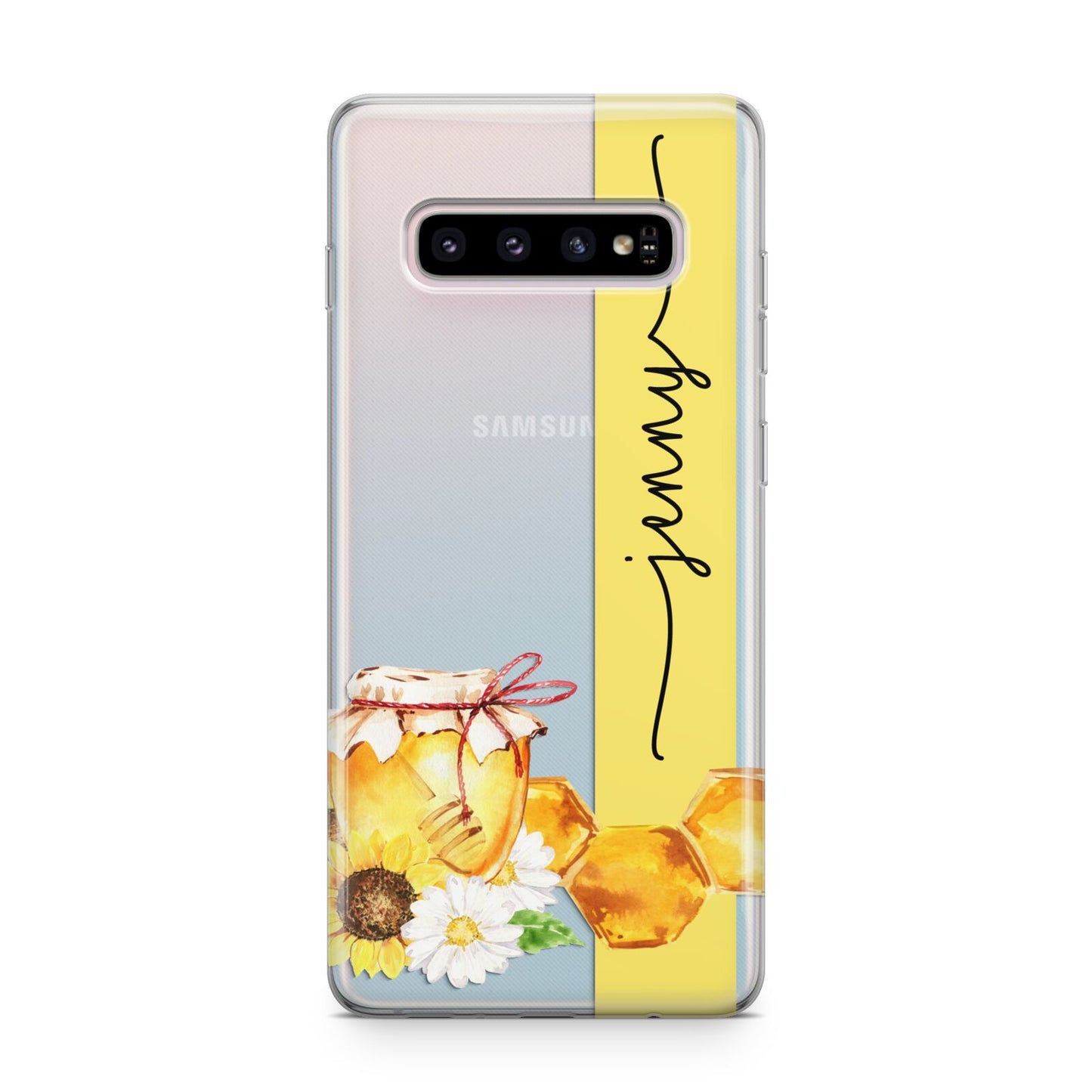 Personalised Bees Honeycomb Samsung Galaxy S10 Plus Case