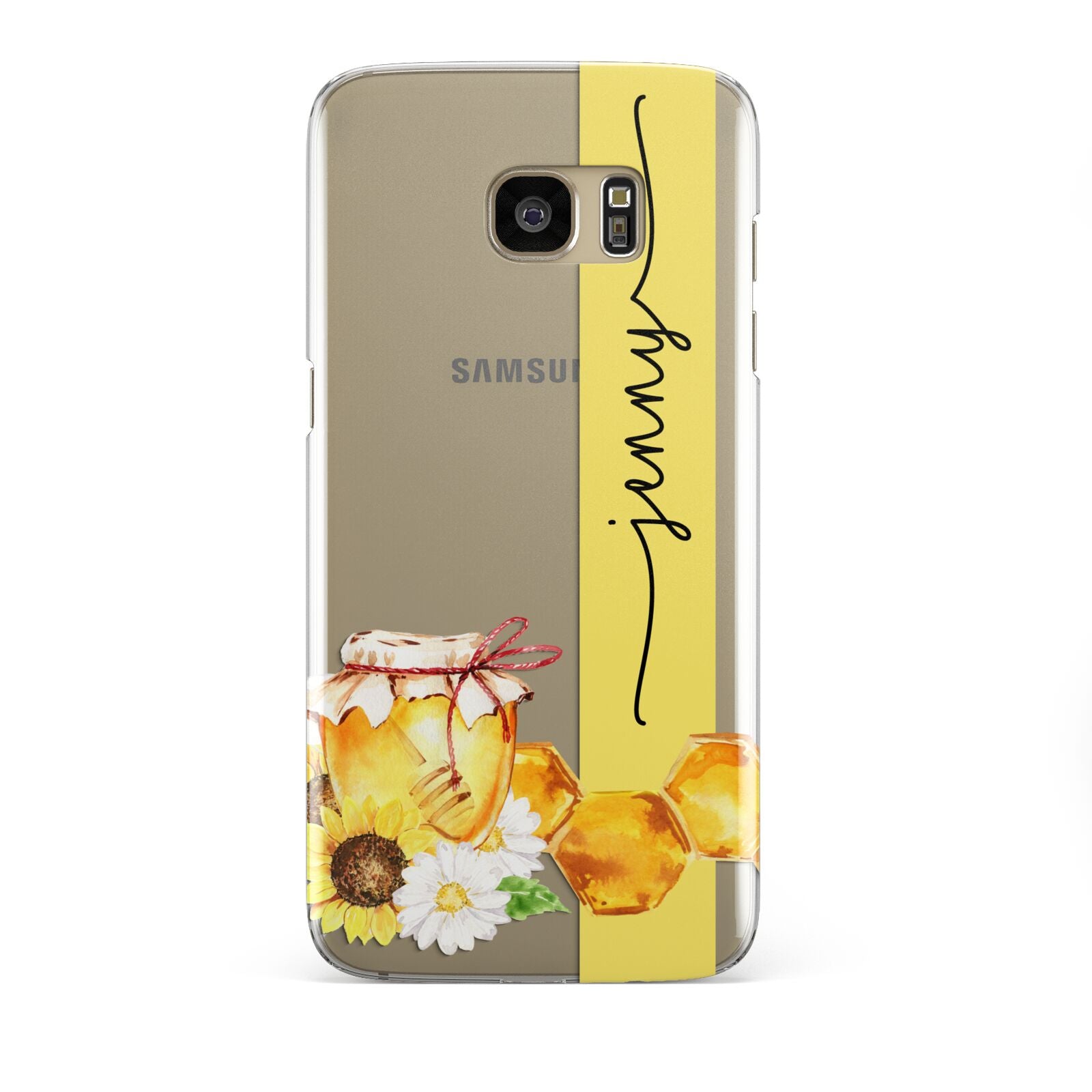 Personalised Bees Honeycomb Samsung Galaxy S7 Edge Case