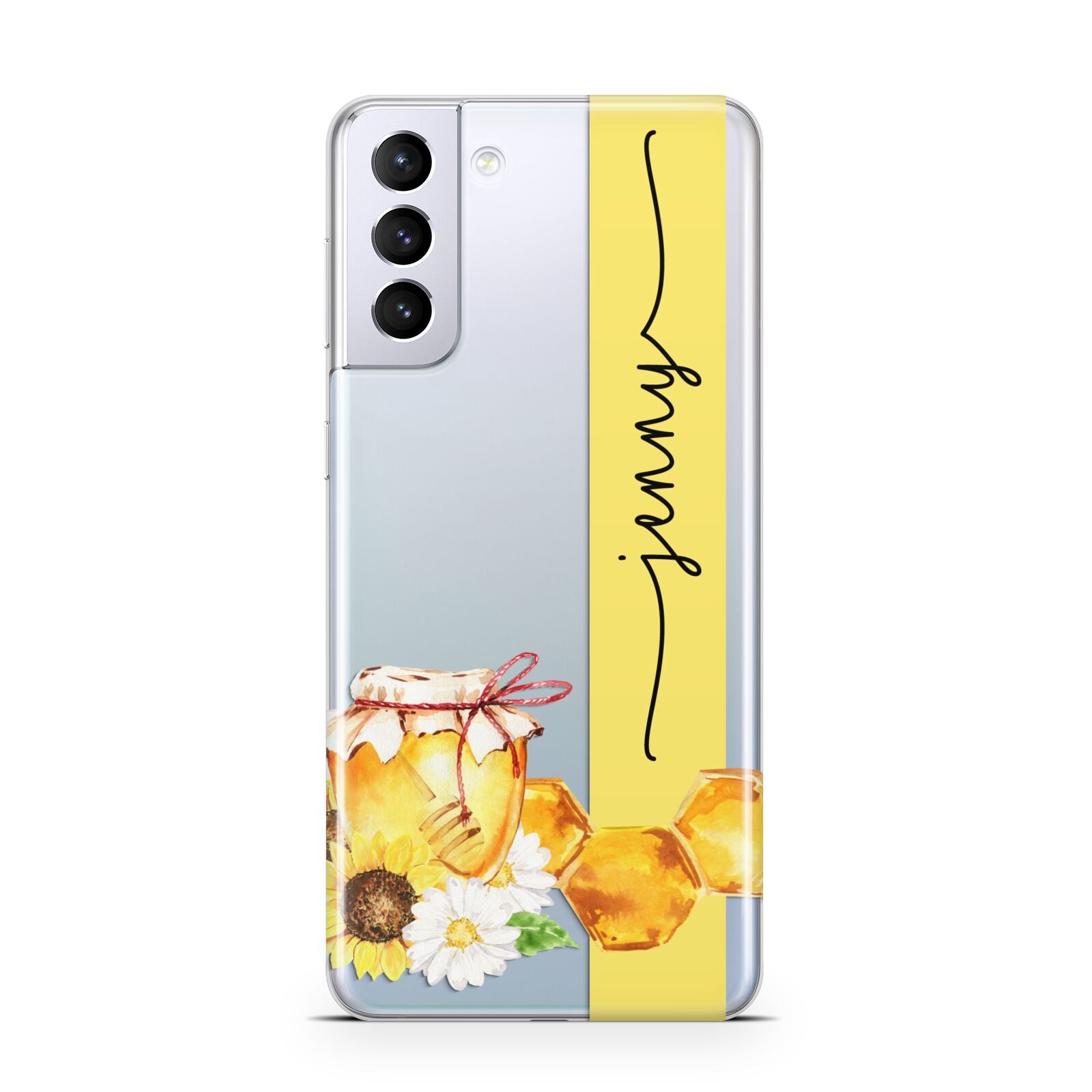 Personalised Bees Honeycomb Samsung S21 Plus Case