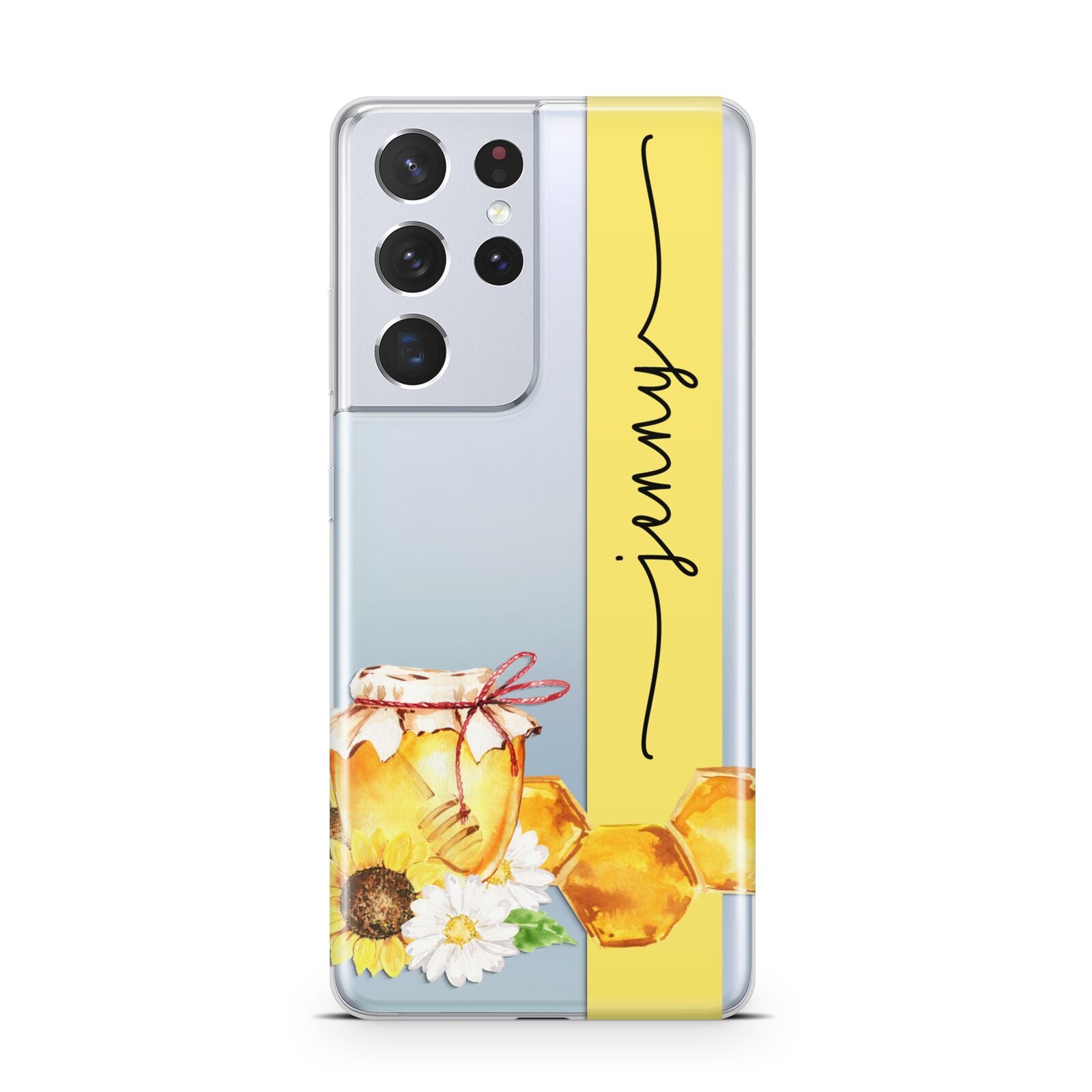 Personalised Bees Honeycomb Samsung S21 Ultra Case