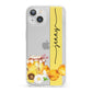 Personalised Bees Honeycomb iPhone 13 Clear Bumper Case