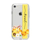 Personalised Bees Honeycomb iPhone 8 Bumper Case on Silver iPhone