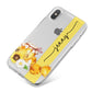 Personalised Bees Honeycomb iPhone X Bumper Case on Silver iPhone