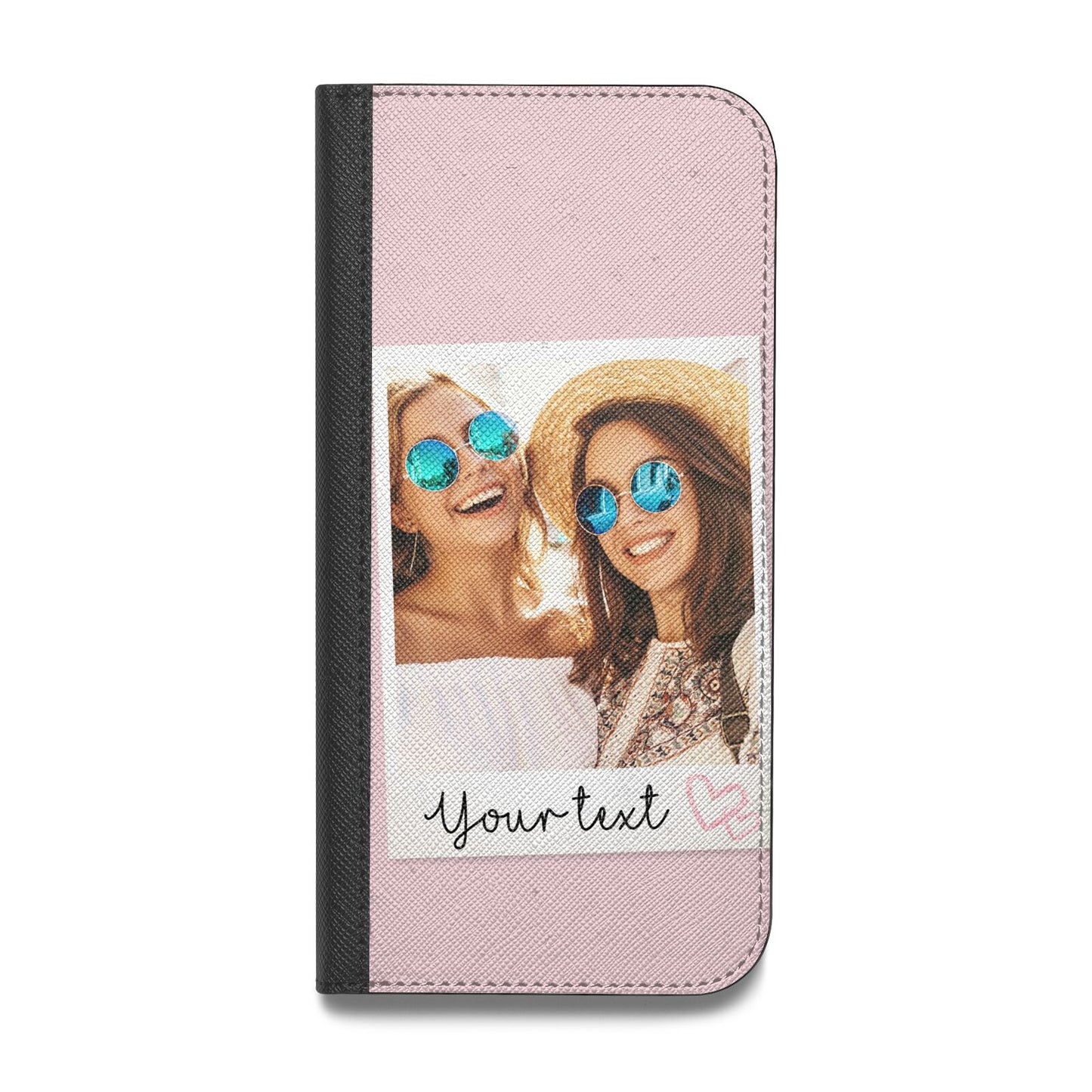 Personalised Best Friend Photo Vegan Leather Flip Samsung Case