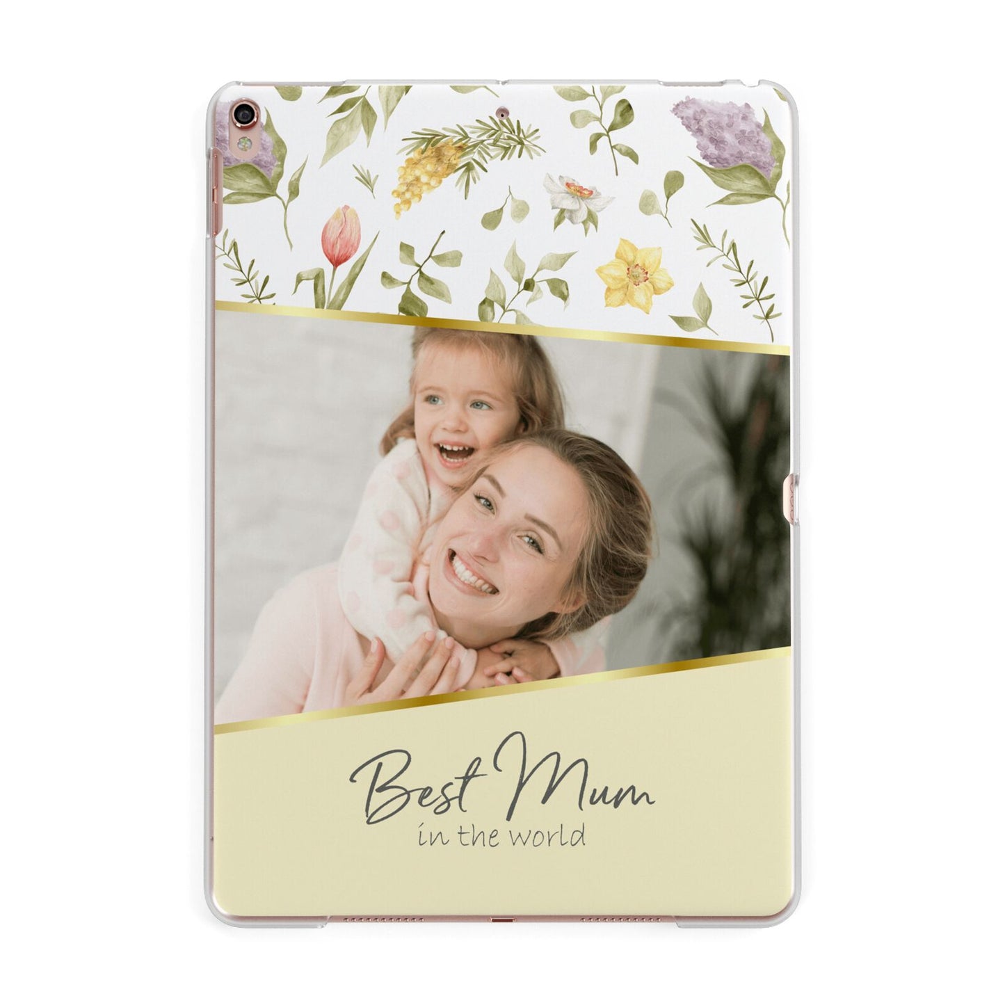 Personalised Best Mum Apple iPad Rose Gold Case