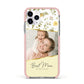 Personalised Best Mum Apple iPhone 11 Pro in Silver with Pink Impact Case