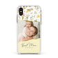 Personalised Best Mum Apple iPhone Xs Impact Case White Edge on Gold Phone