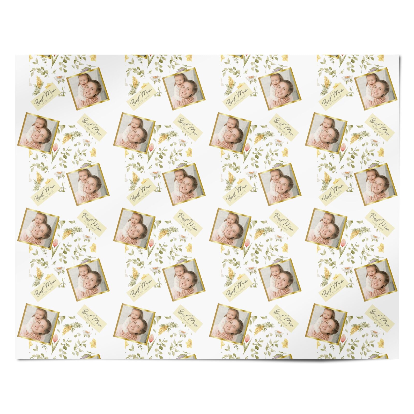 Personalised Best Mum Personalised Wrapping Paper Alternative