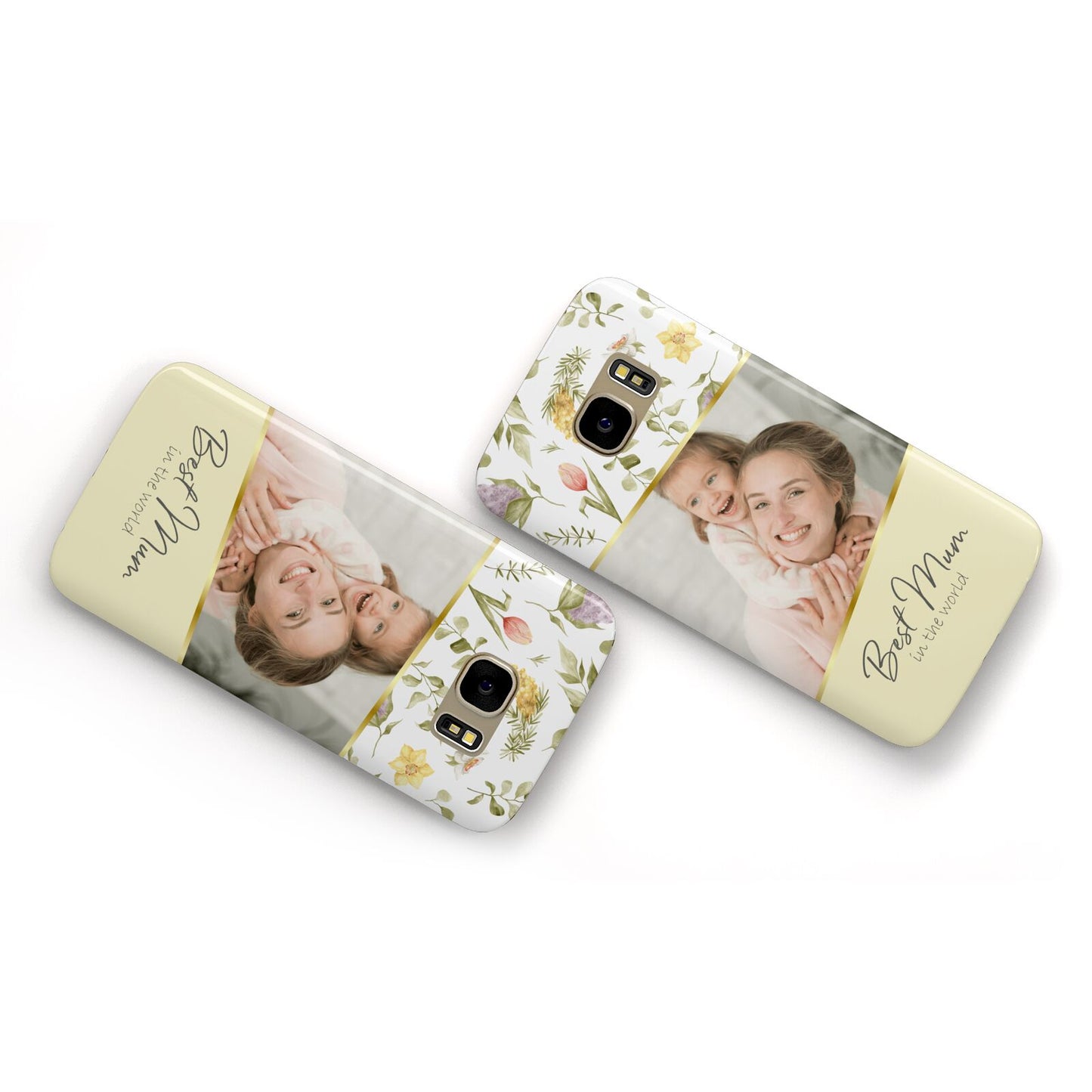 Personalised Best Mum Samsung Galaxy Case Flat Overview