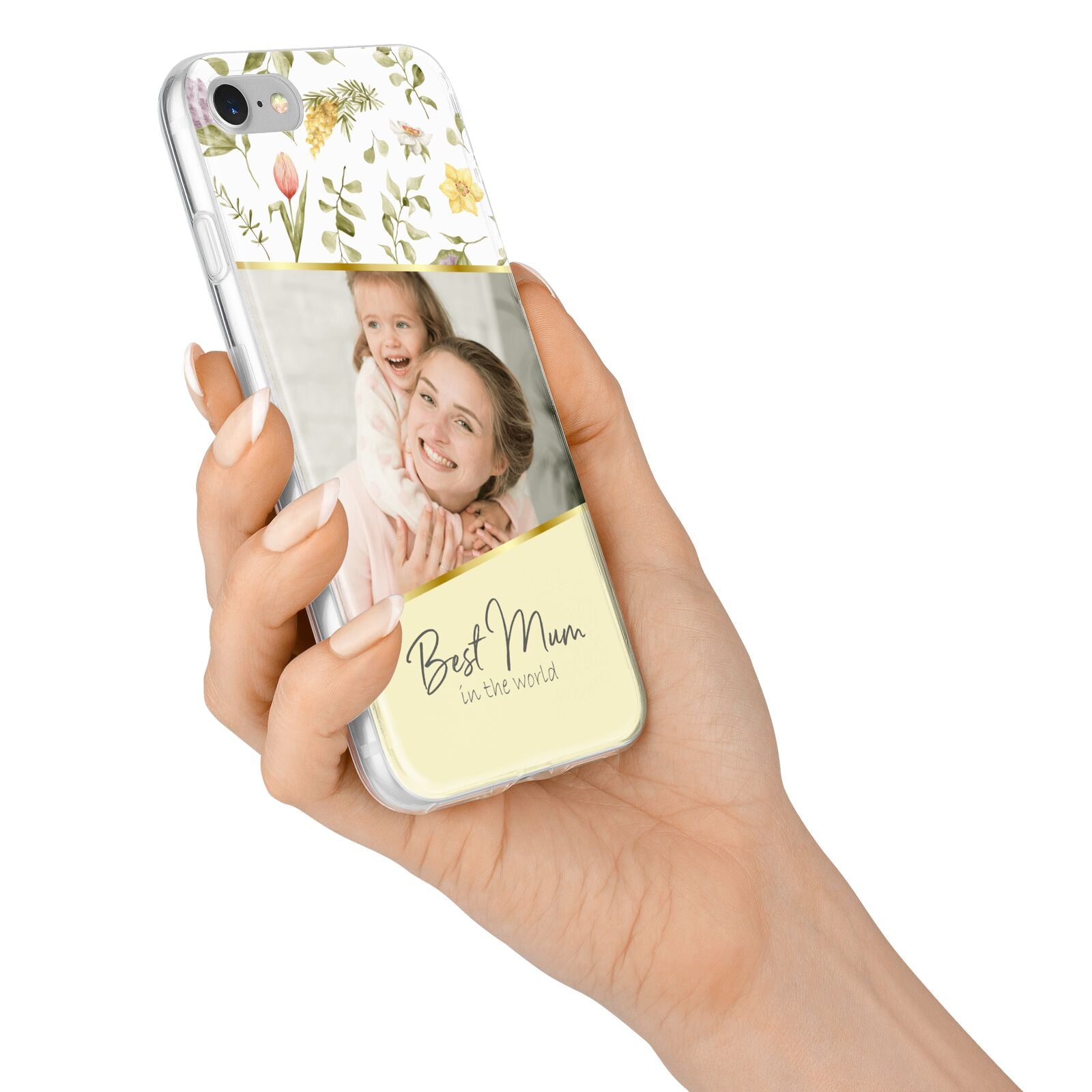 Personalised Best Mum iPhone 7 Bumper Case on Silver iPhone Alternative Image