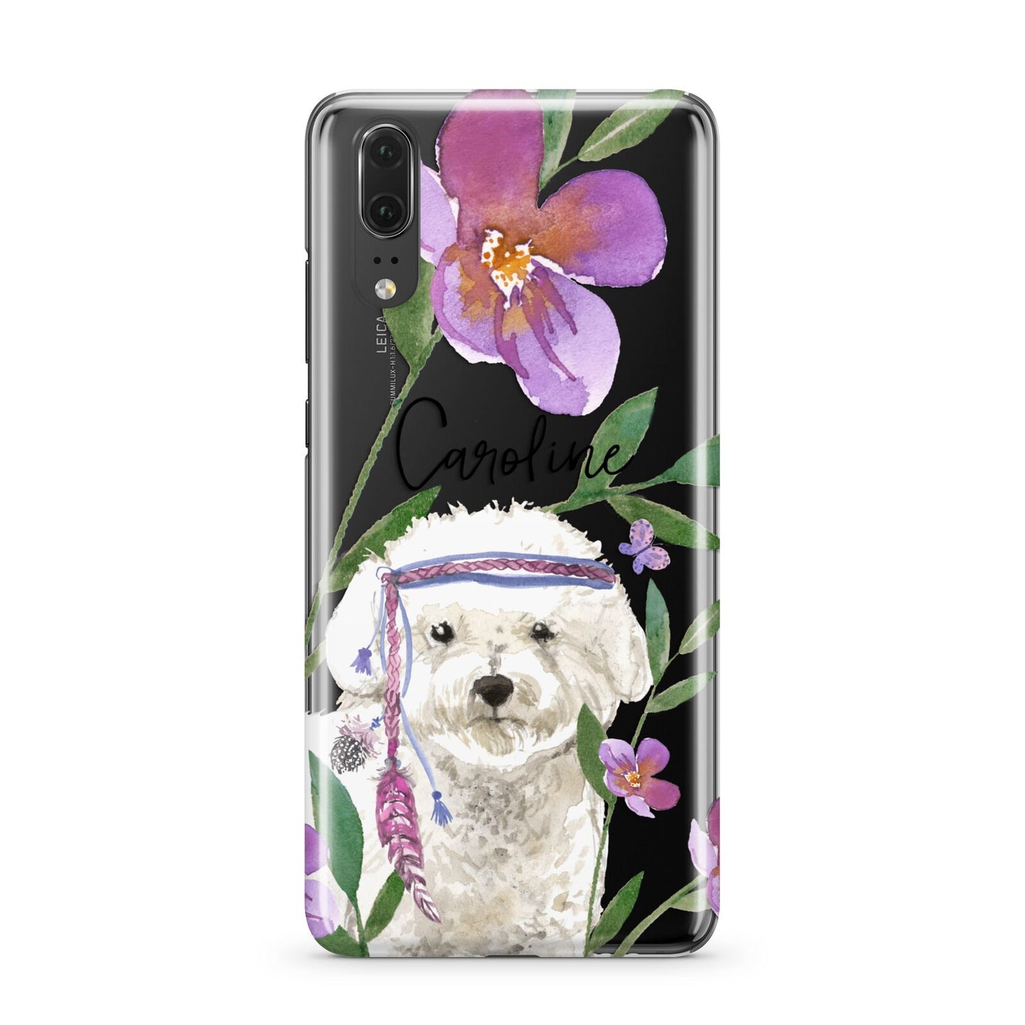 Personalised Bichon Frise Huawei P20 Phone Case